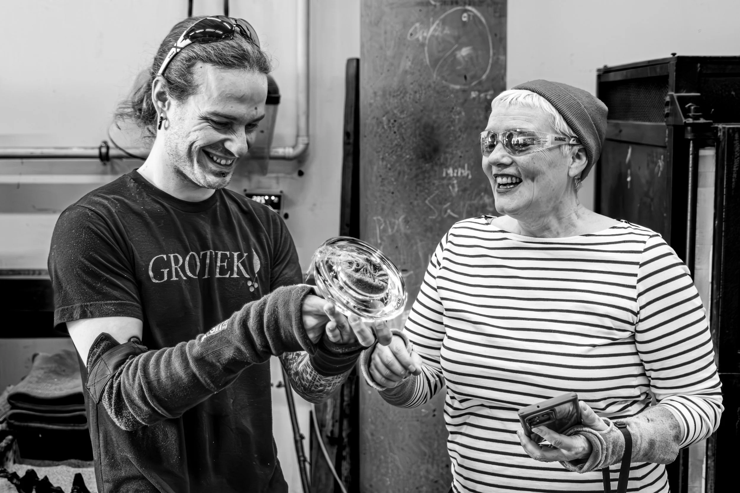 Artists photographed in their Studio at the National Glass Centre in Sunderland as part of an Environmental Portrait Series