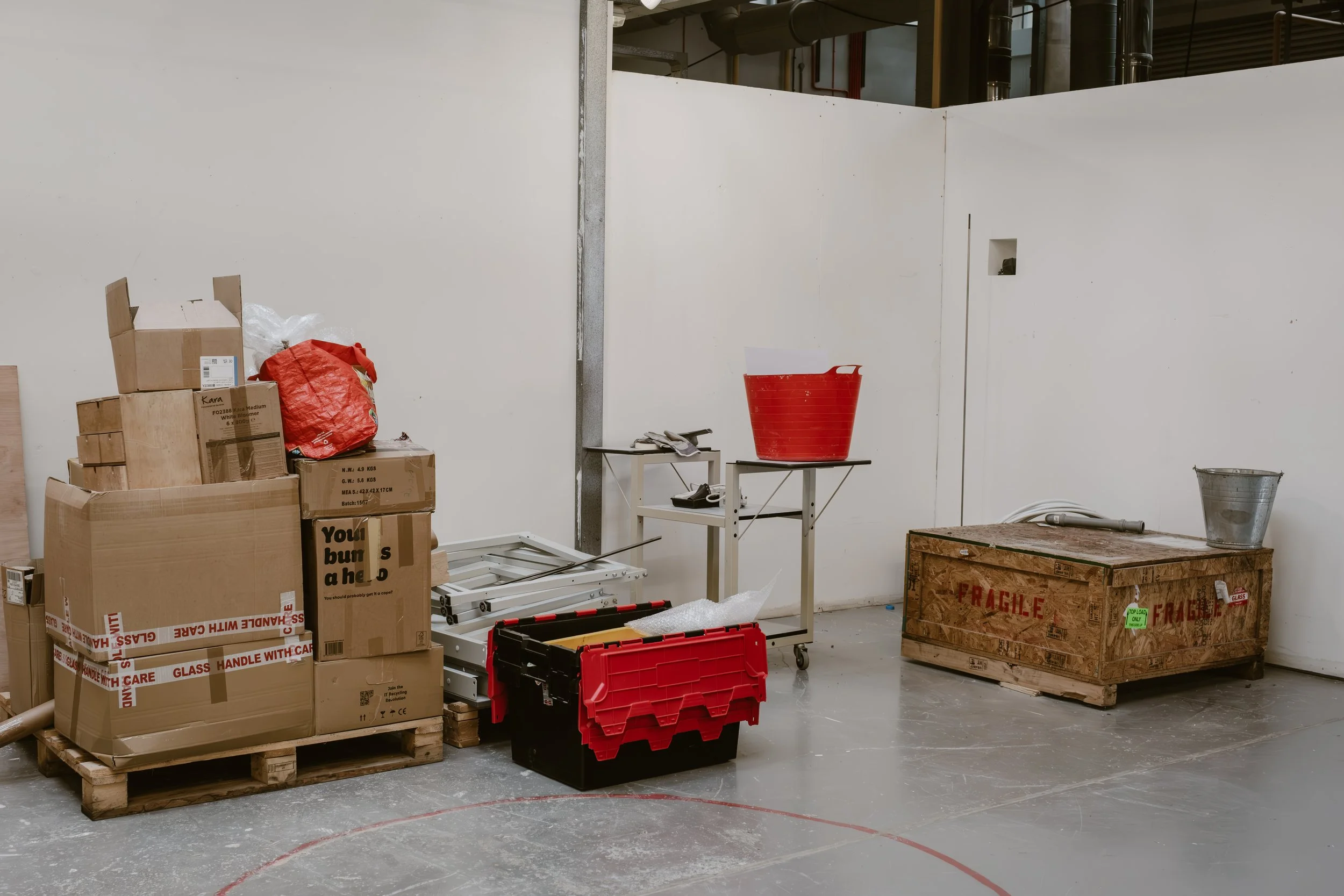 Documentary image of the changing National Glass Centre interior during its closure.