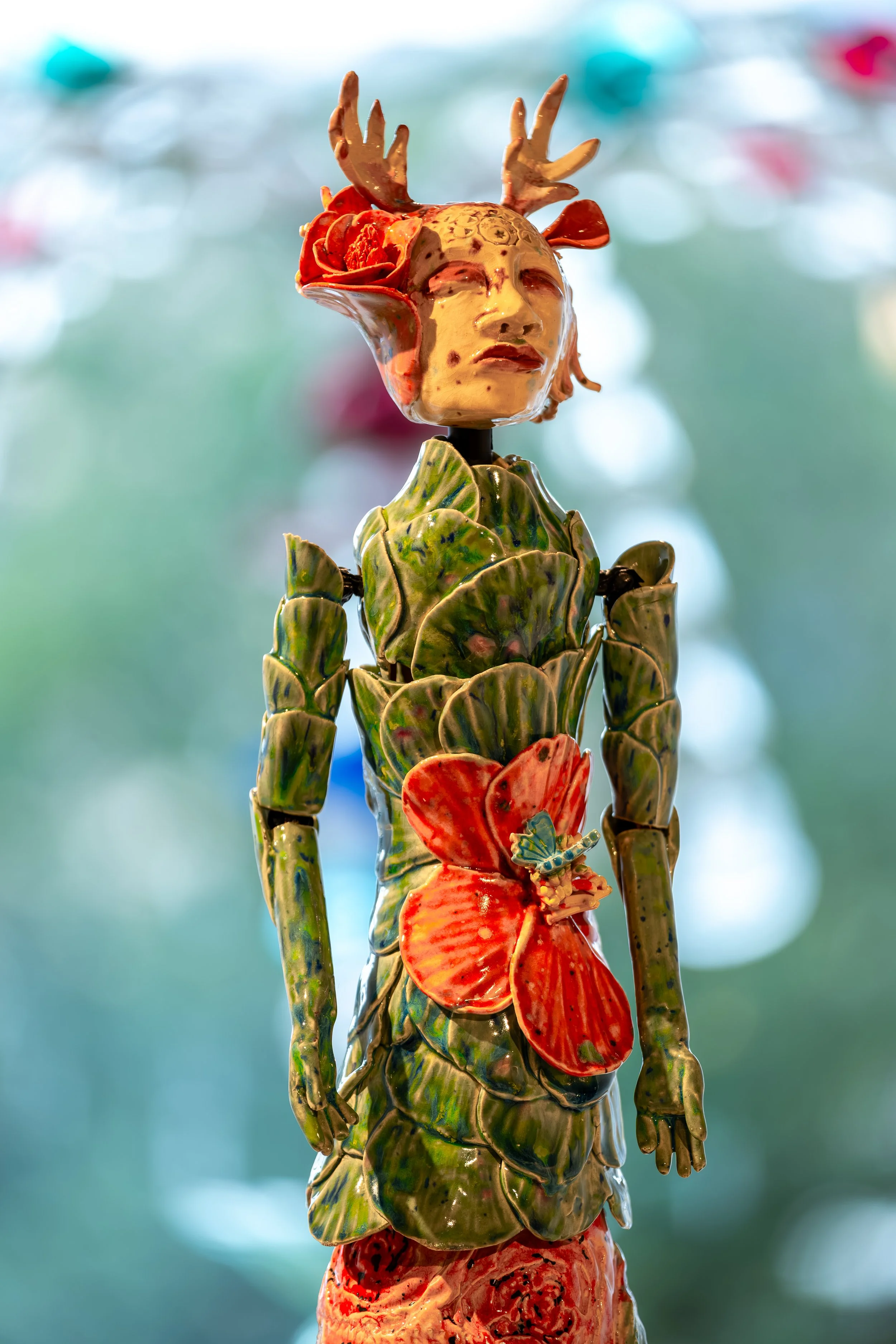 Ceramic exhibition artwork by a Durham artist photographed at the National Glass Centre, Sunderland.