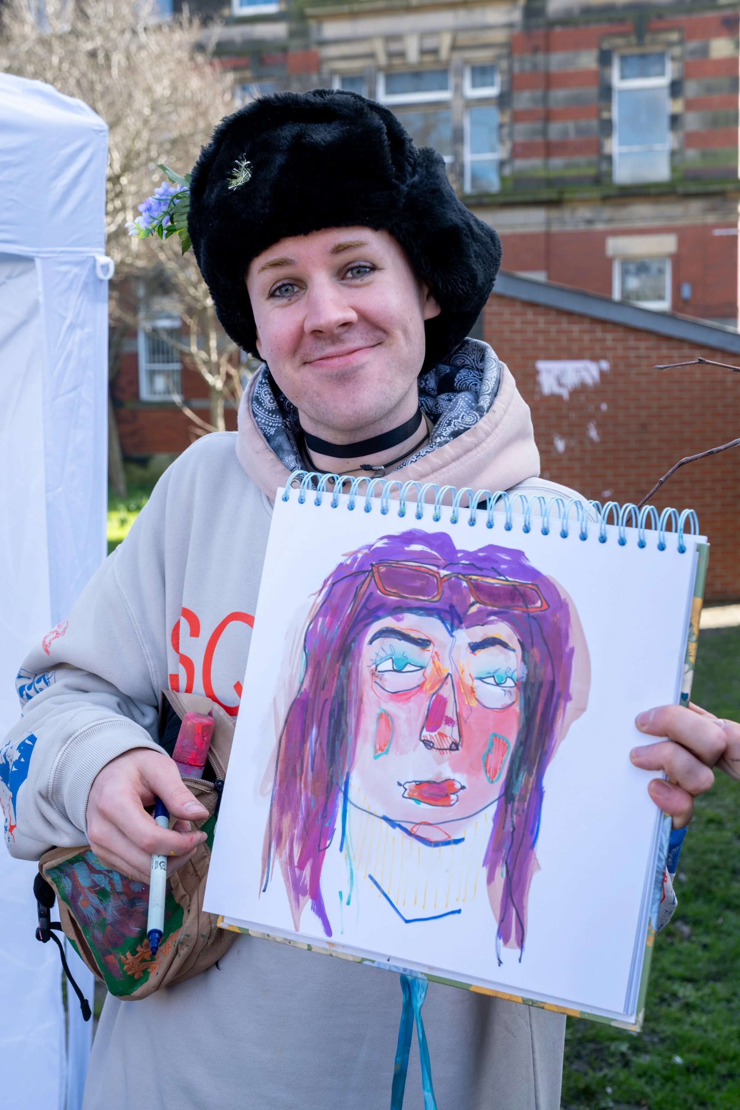 Documentary photograph of artists and the creative community at Sunniside in Sunderland.