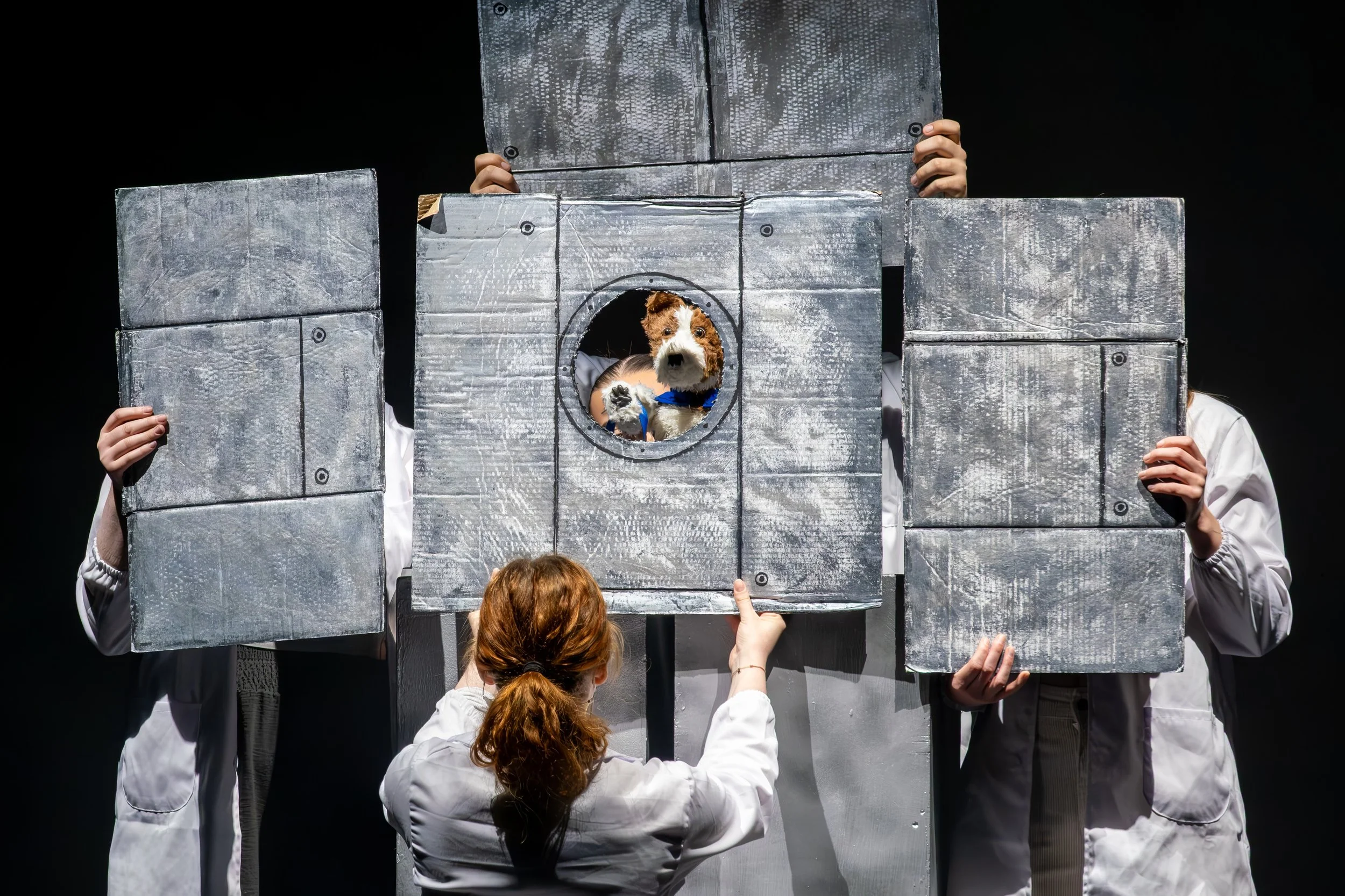 Cast members photographed during a live theatre production in Sunderland.