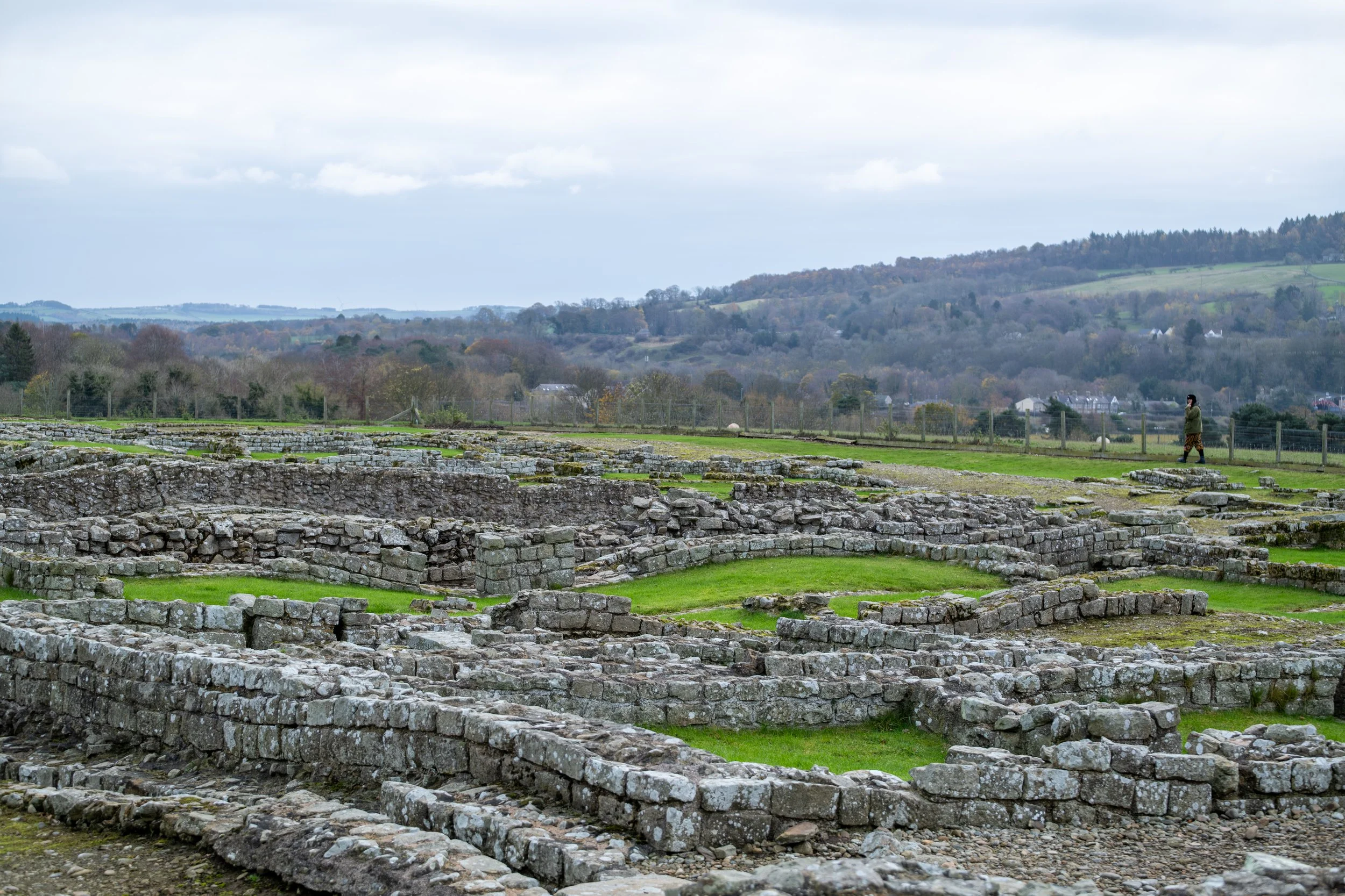 Stone ruins at Corbridge Roman Site photographed as part of the Ruins & Reverence series.