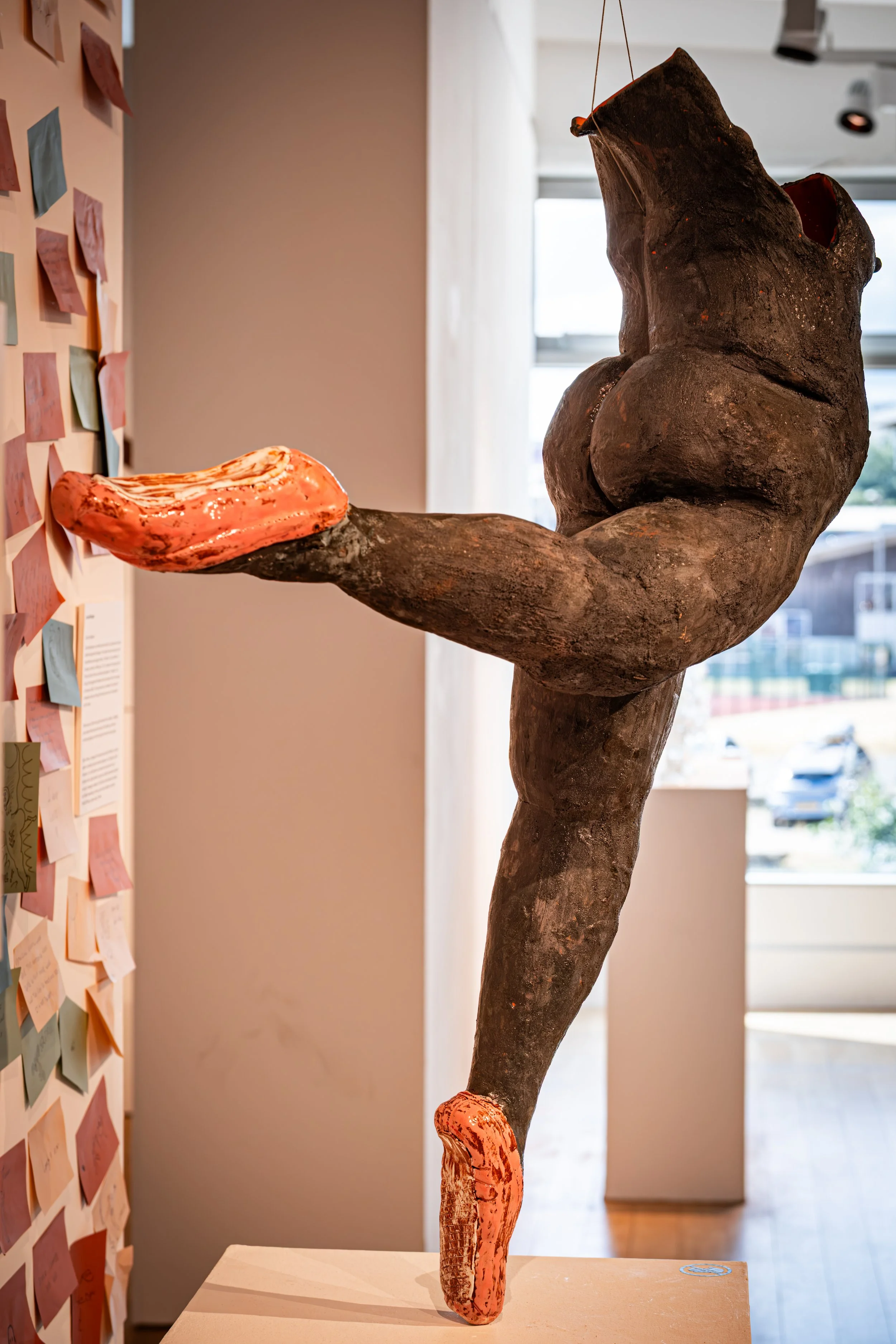Ceramic artwork by a Durham-based artist photographed at Sunderland’s National Glass Centre.