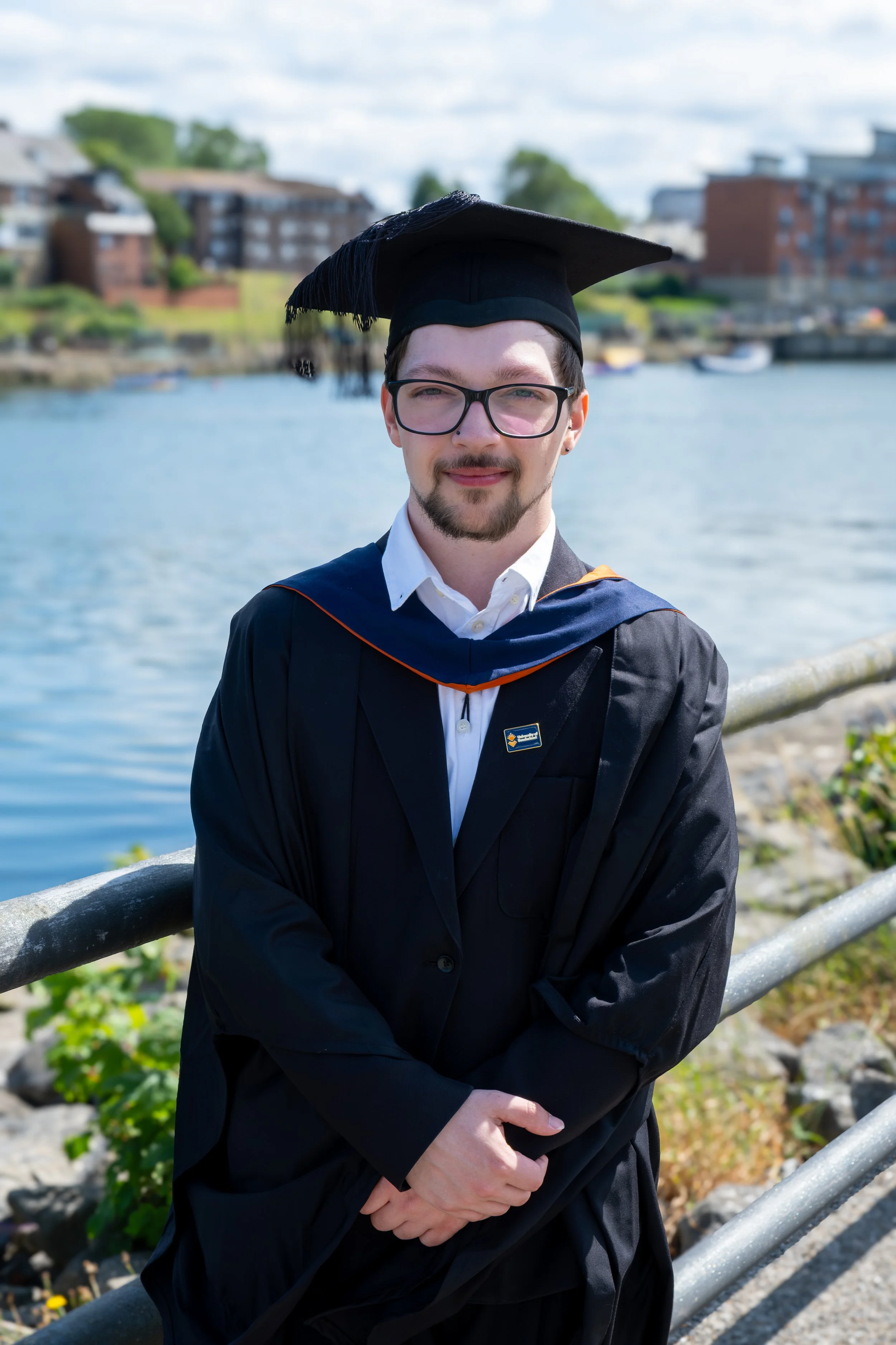 University of Sunderland graduate portrait by the National Glass Centre.