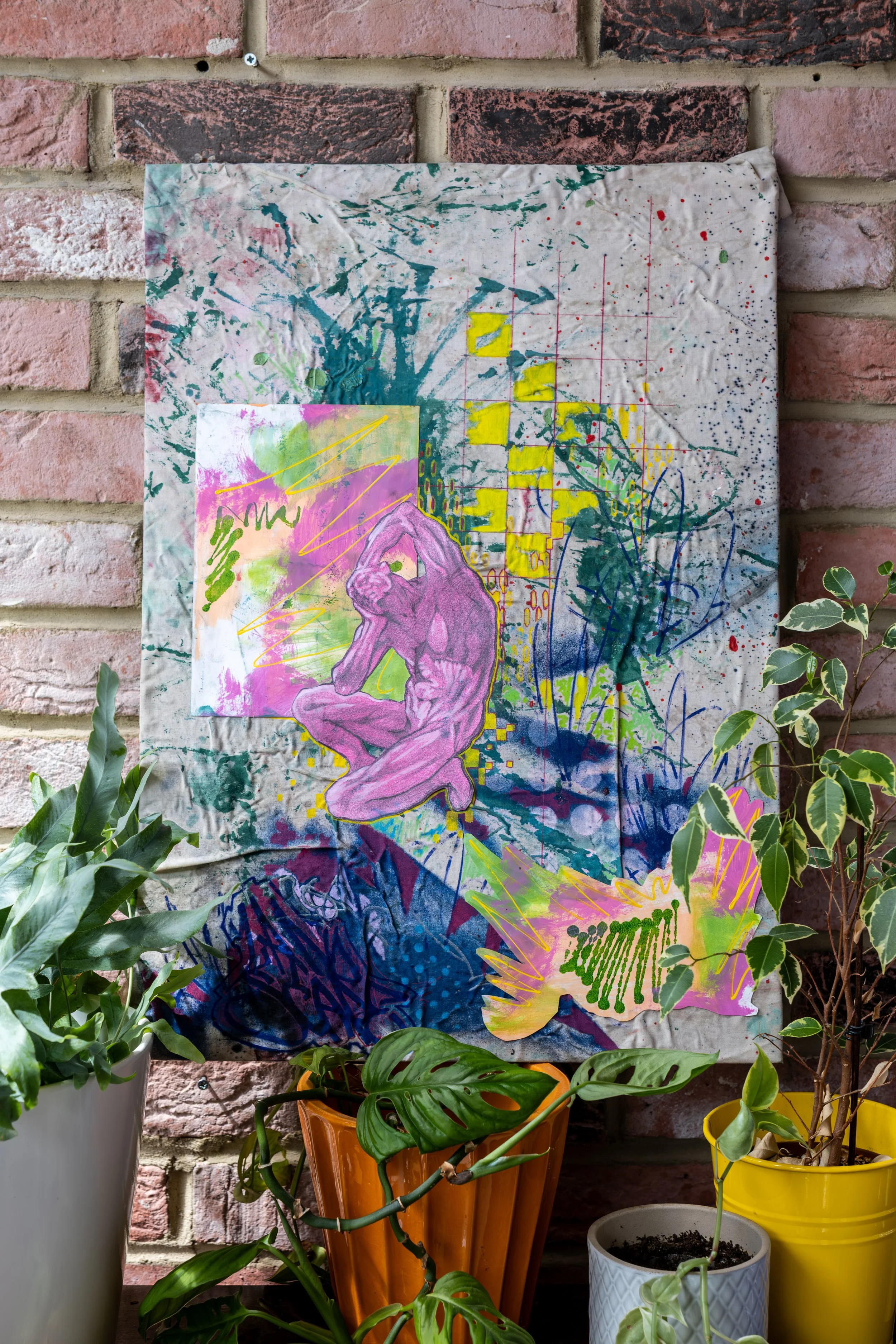 Original painting photographed in situ for a North East artist.