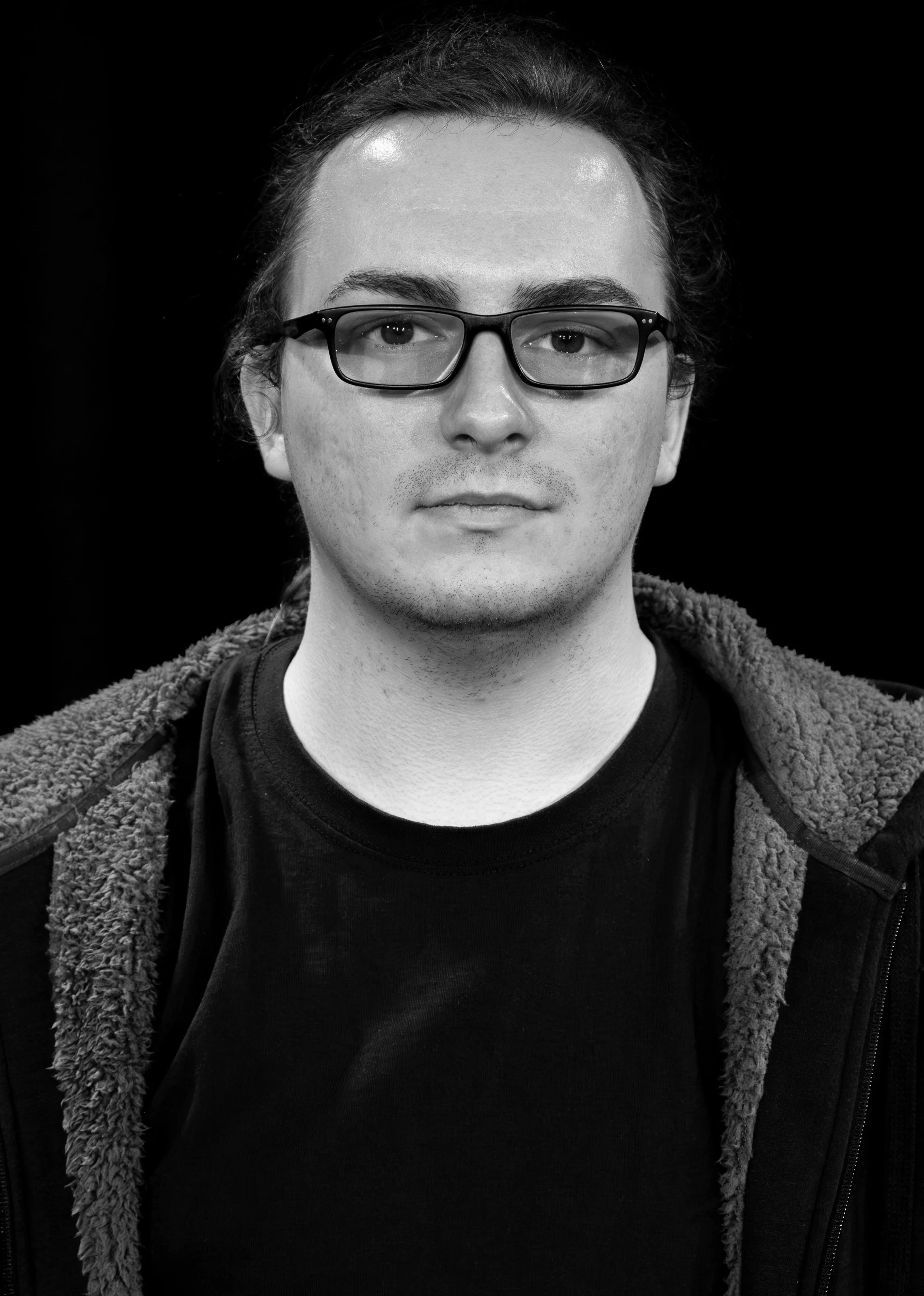 Theatre performer photographed for an A Chorus Line cast headshot.