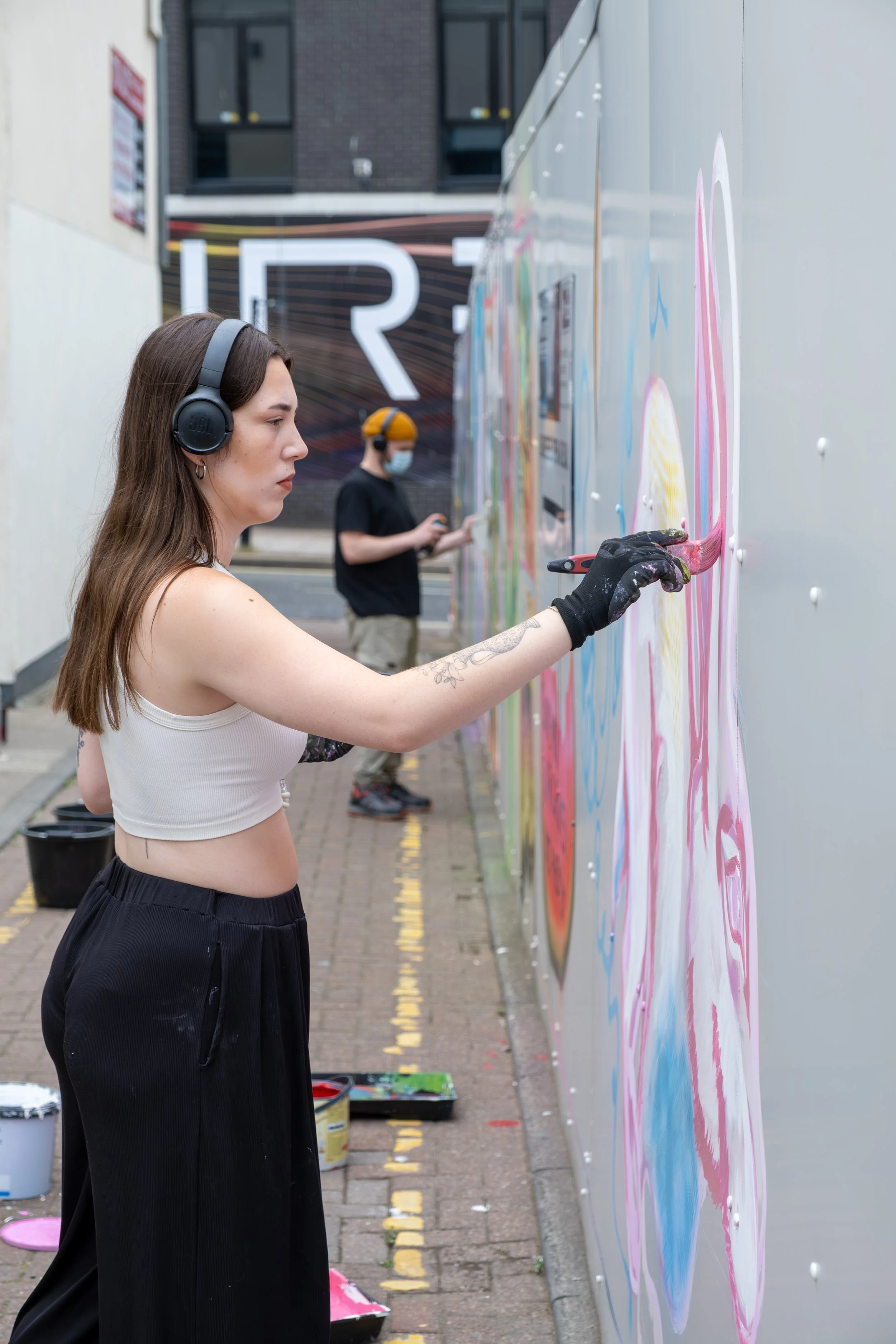 Local artist Melissa Duncan photographed at Sunniside in Sunderland as part of a documentary photography series.