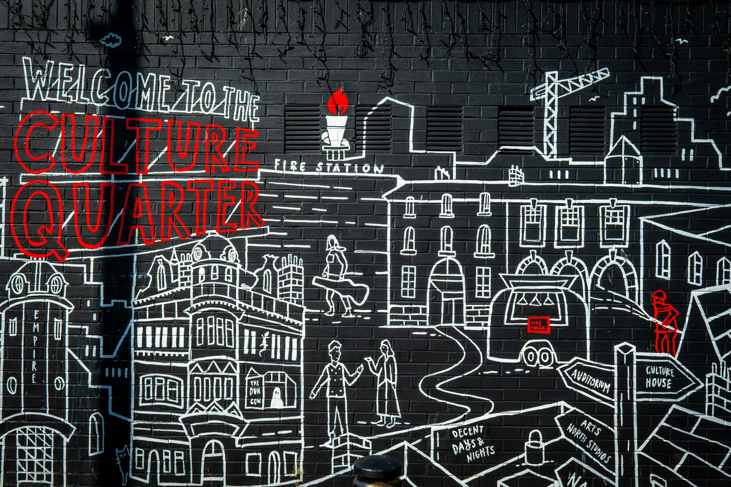 Sunderland culture quarter artwork.