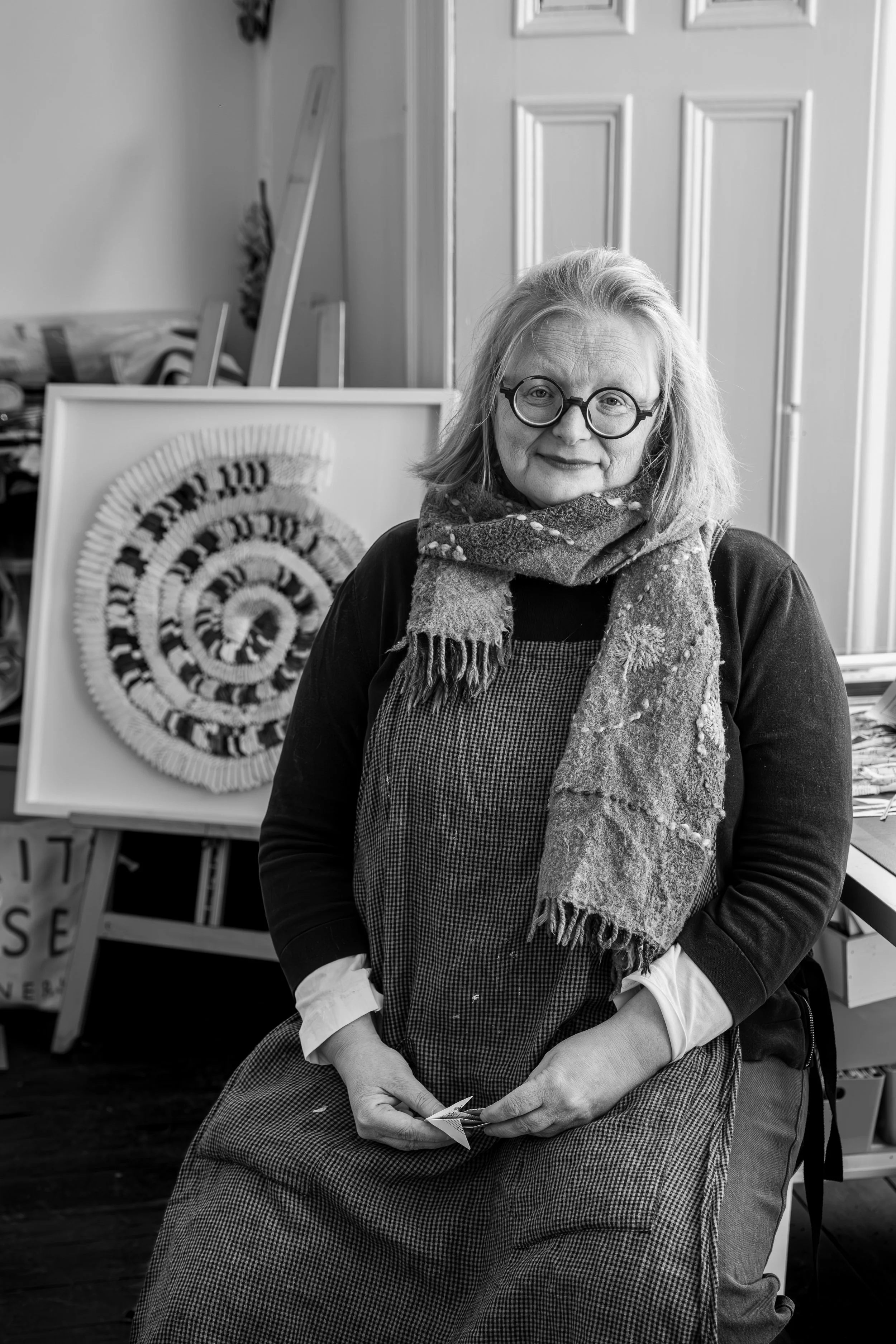 Artist photographed in their Studio in Fawcett Street.