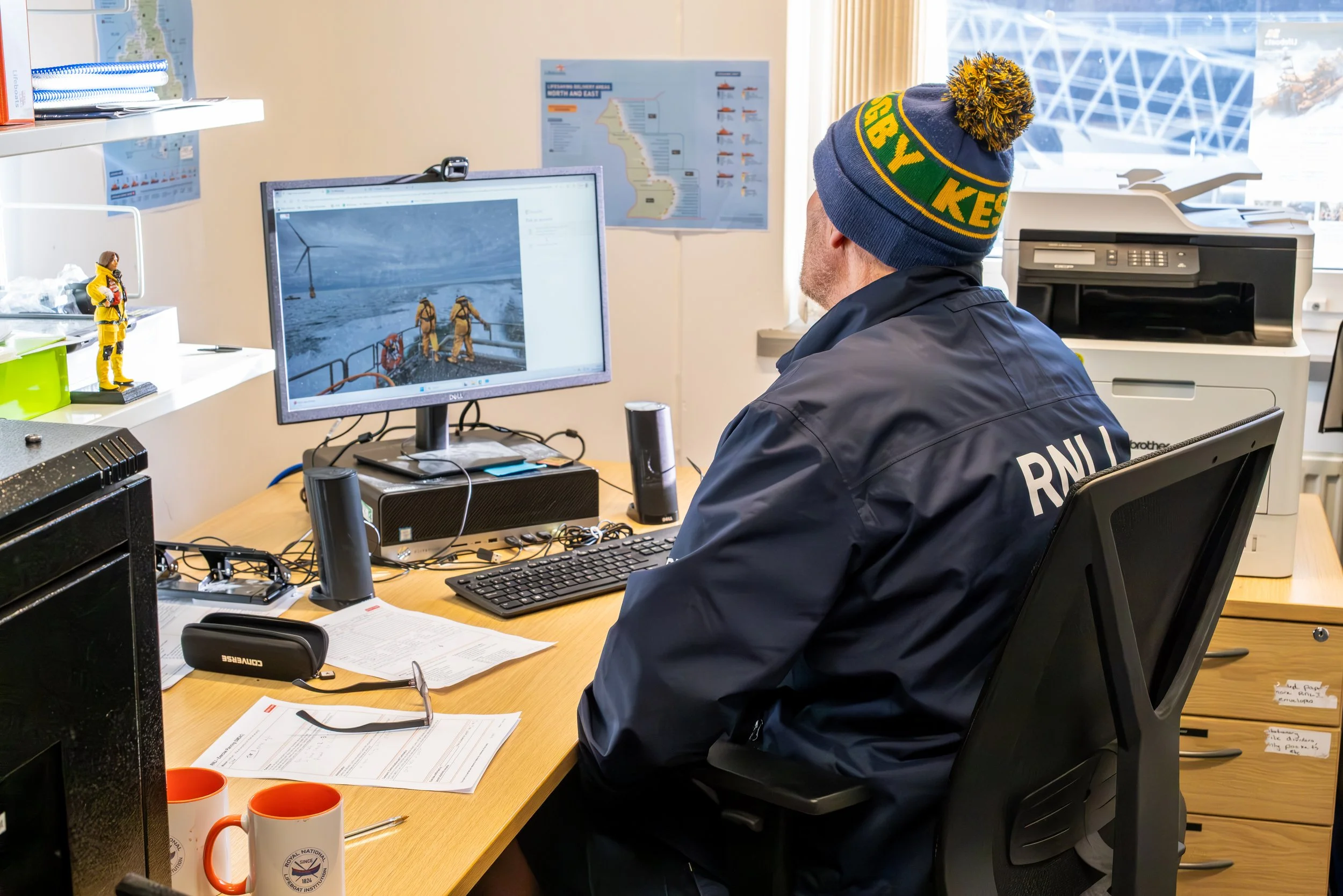 Sunderland lifeboat volunteers photographed as part of Claire Louise Photography’s RNLI documentary project.
