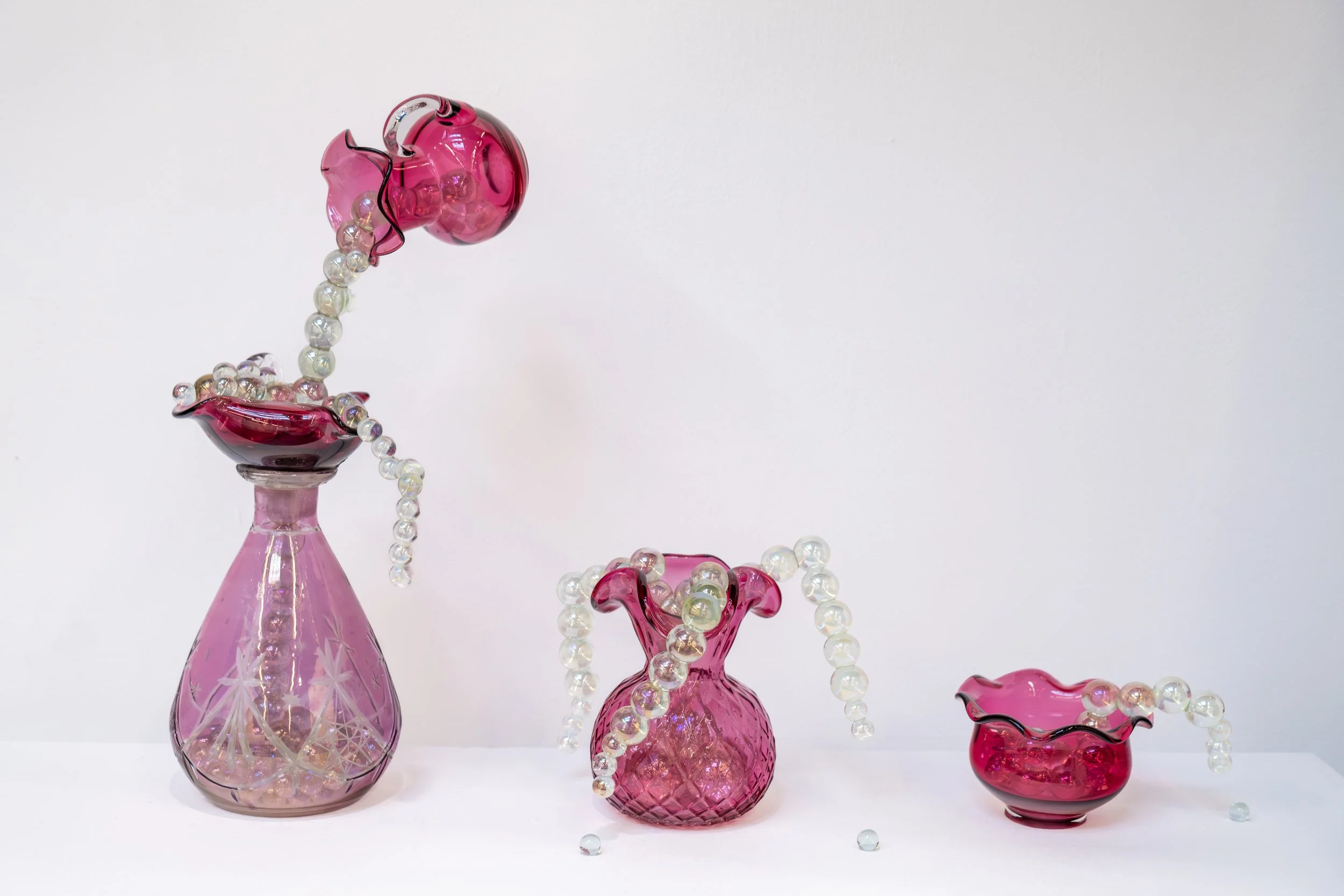 Glass artwork by a local artist photographed at Sunderland’s National Glass Centre.