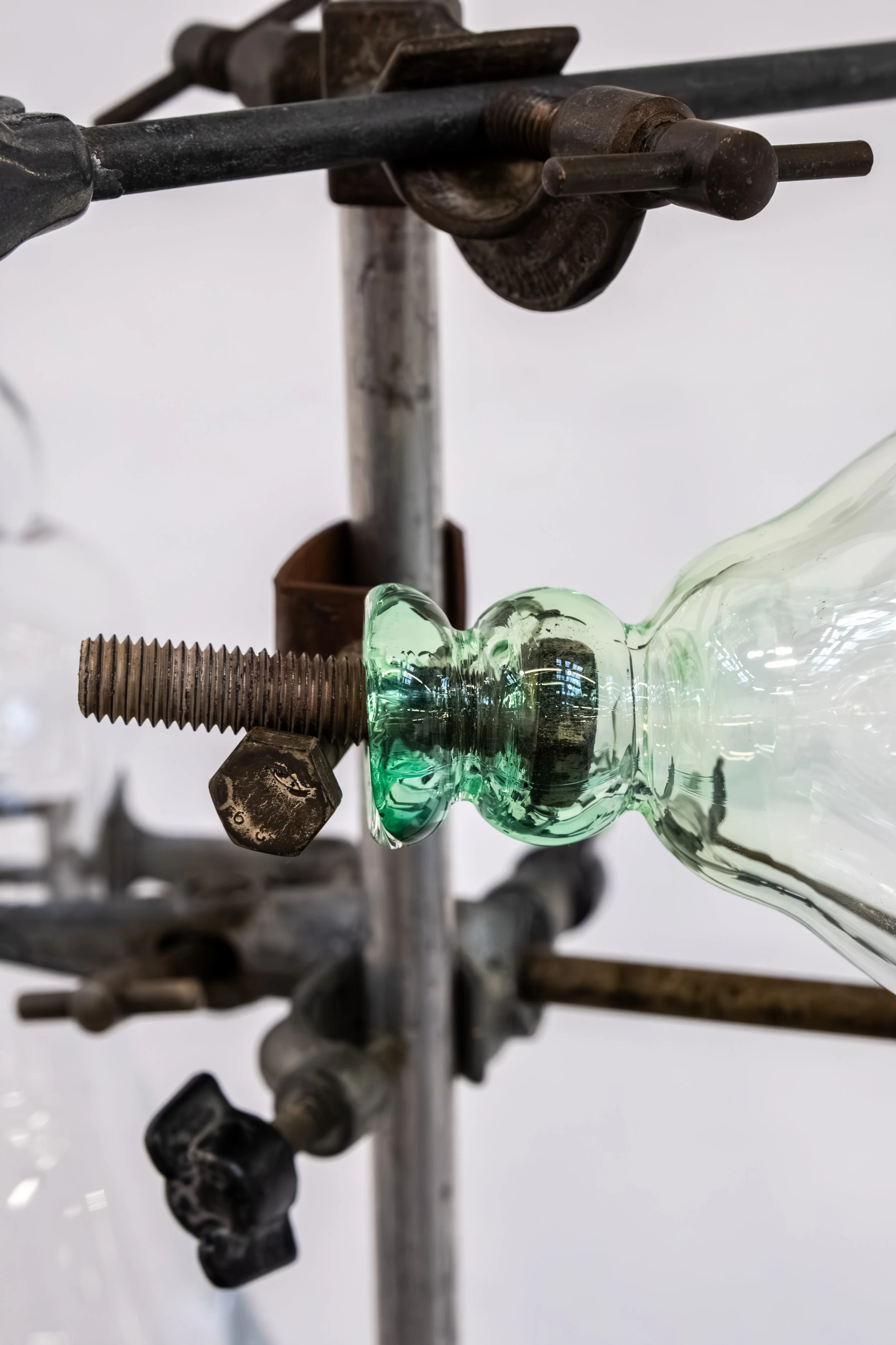 Glasswork by a local artist photographed as part of a Sunderland exhibition.
