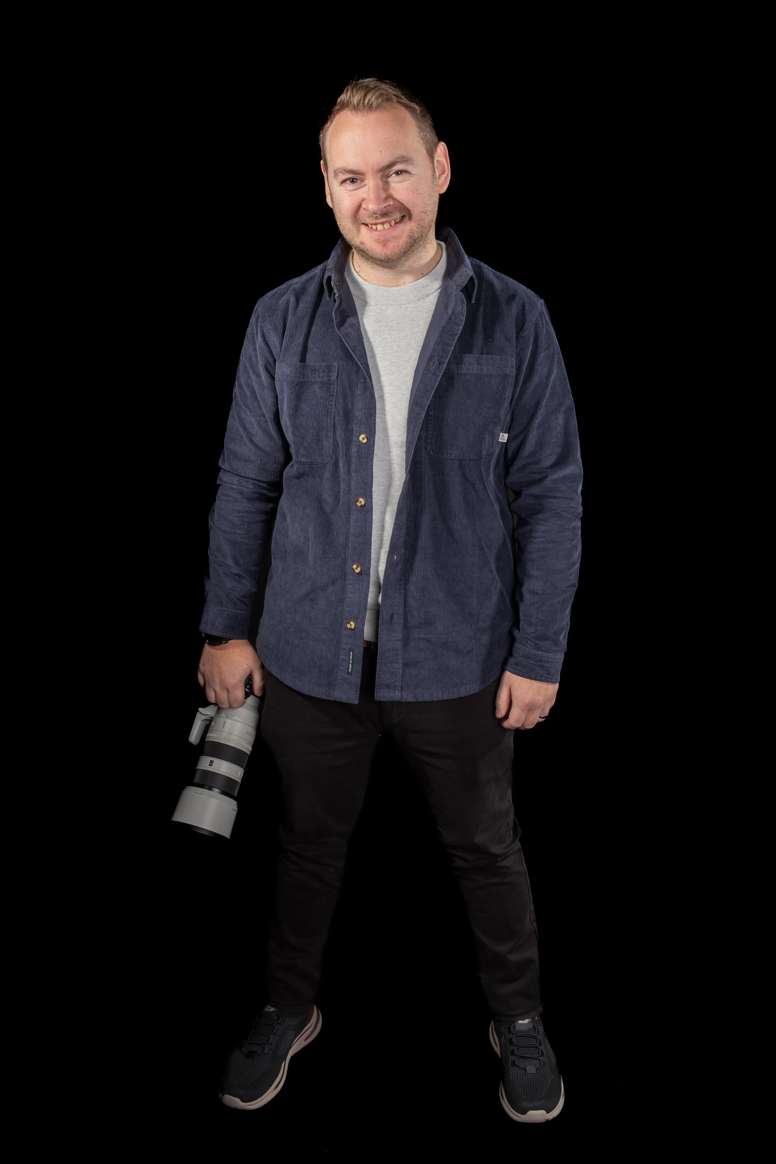 In studio branding portrait for a website