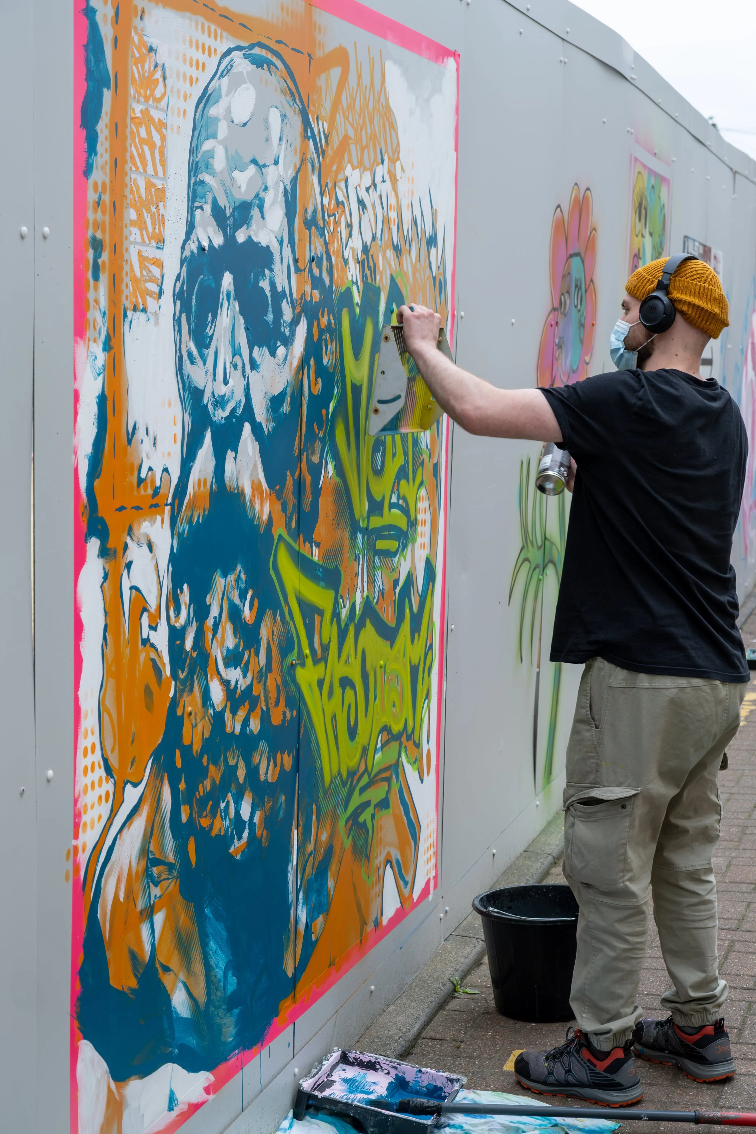 Local artist at Sunniside photographed as part of a Sunderland documentary series.