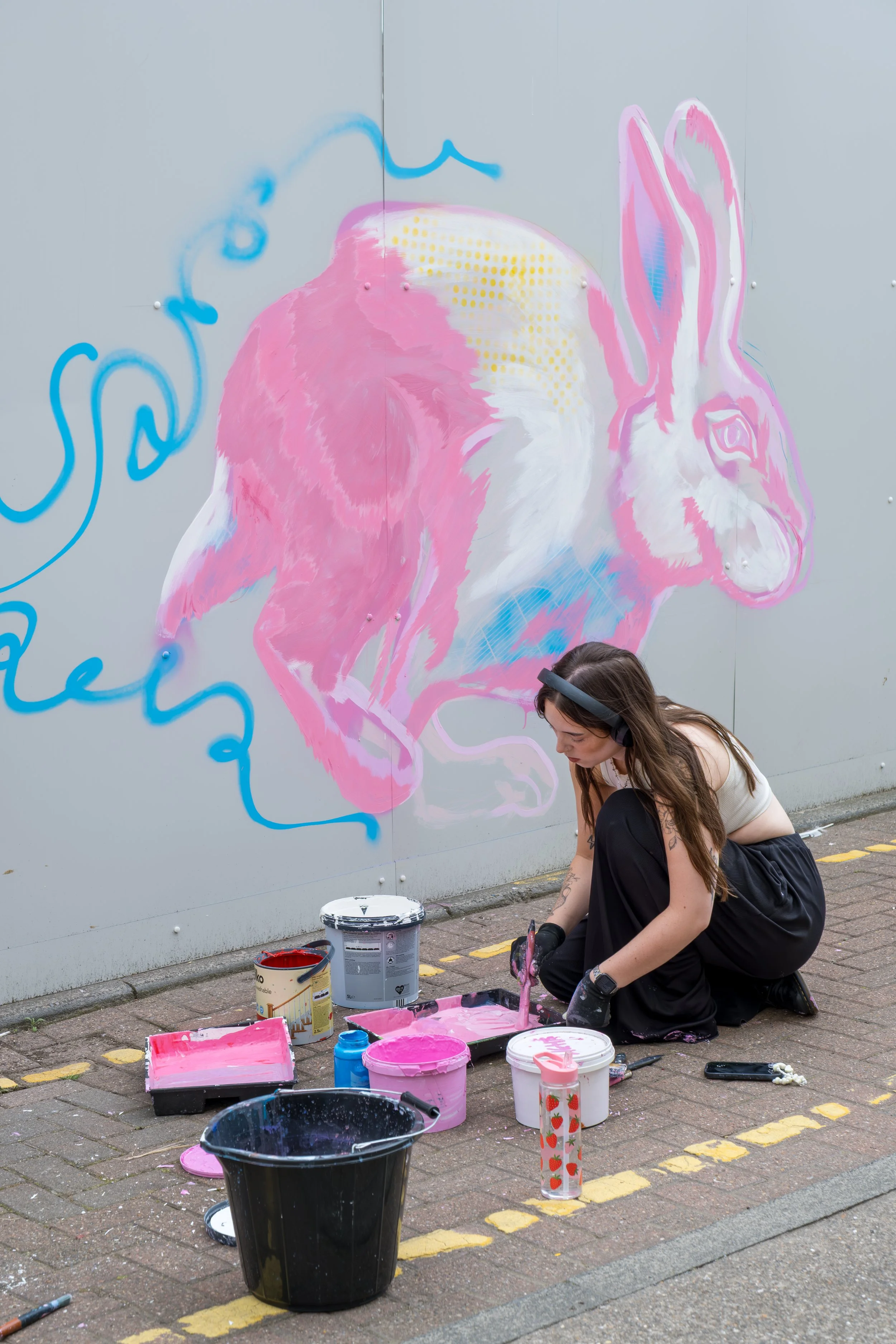 Documentary photography of local artists and creative activity at Sunniside in Sunderland.