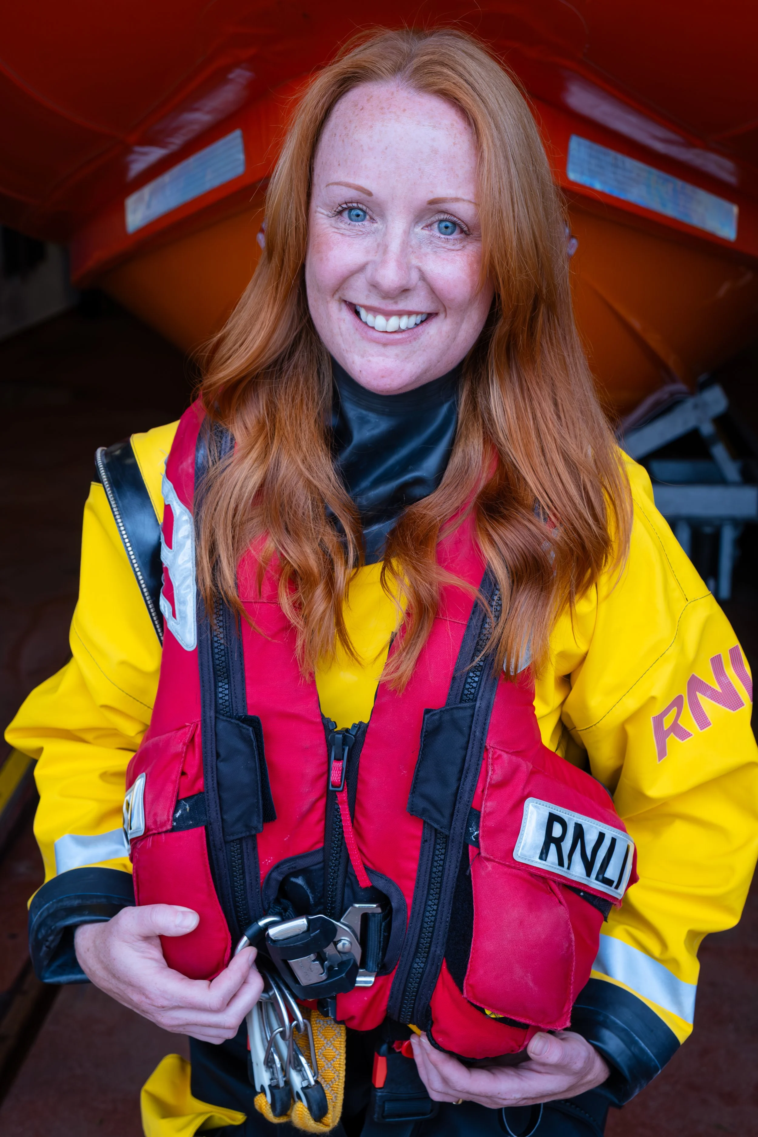 Portrait of an RNLI worker.