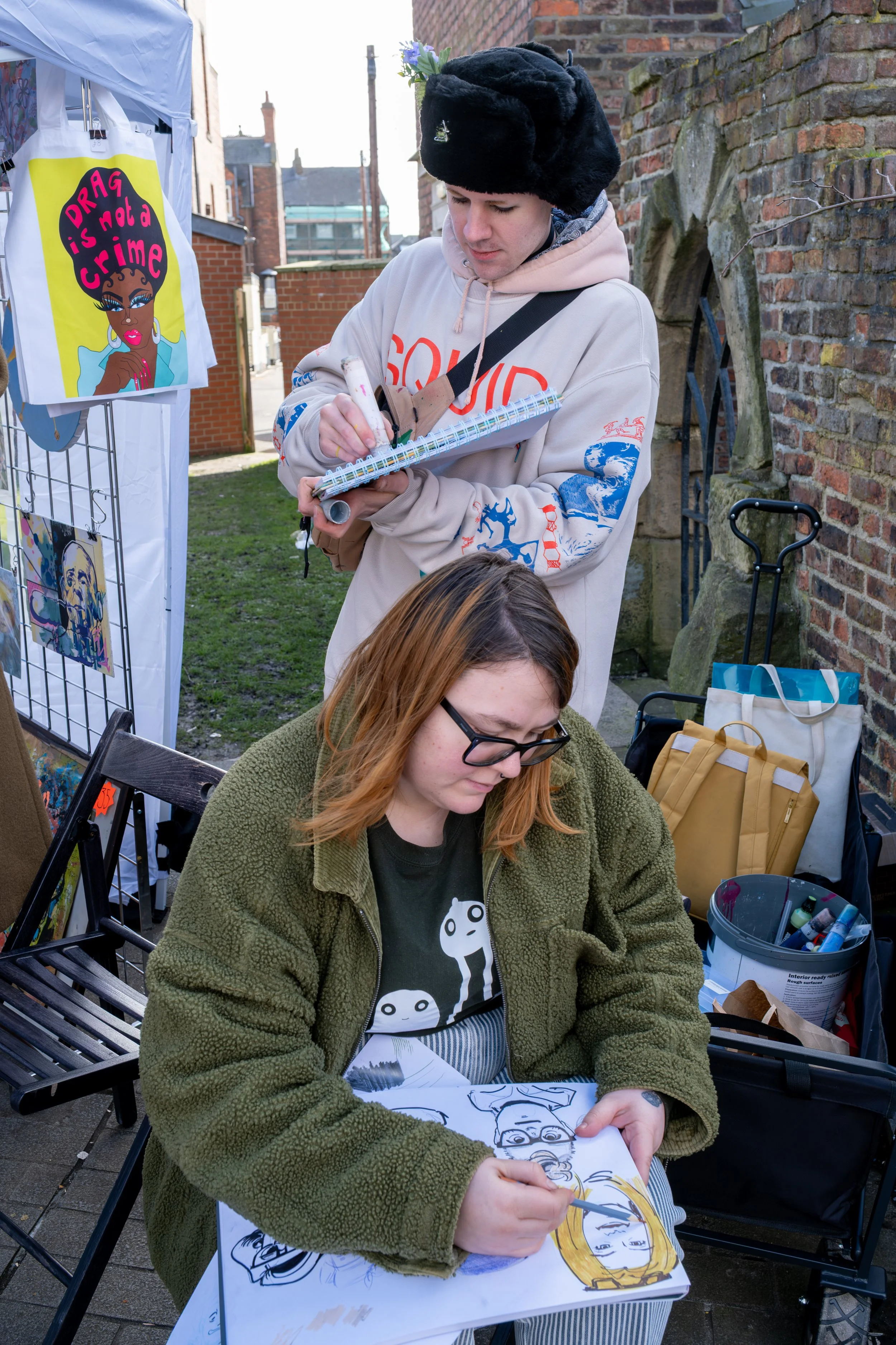 Creative activity at Sunniside captured through documentary photography in Sunderland.