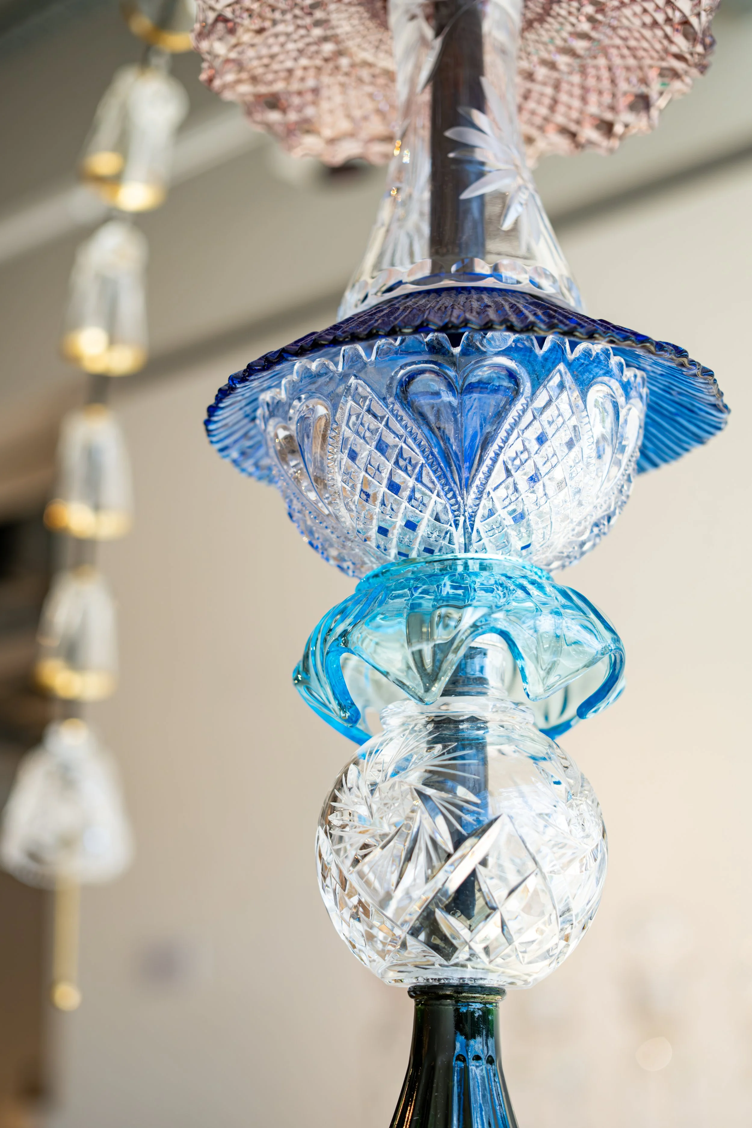 Glass artwork by a local artist photographed for an exhibition at the National Glass Centre, Sunderland.