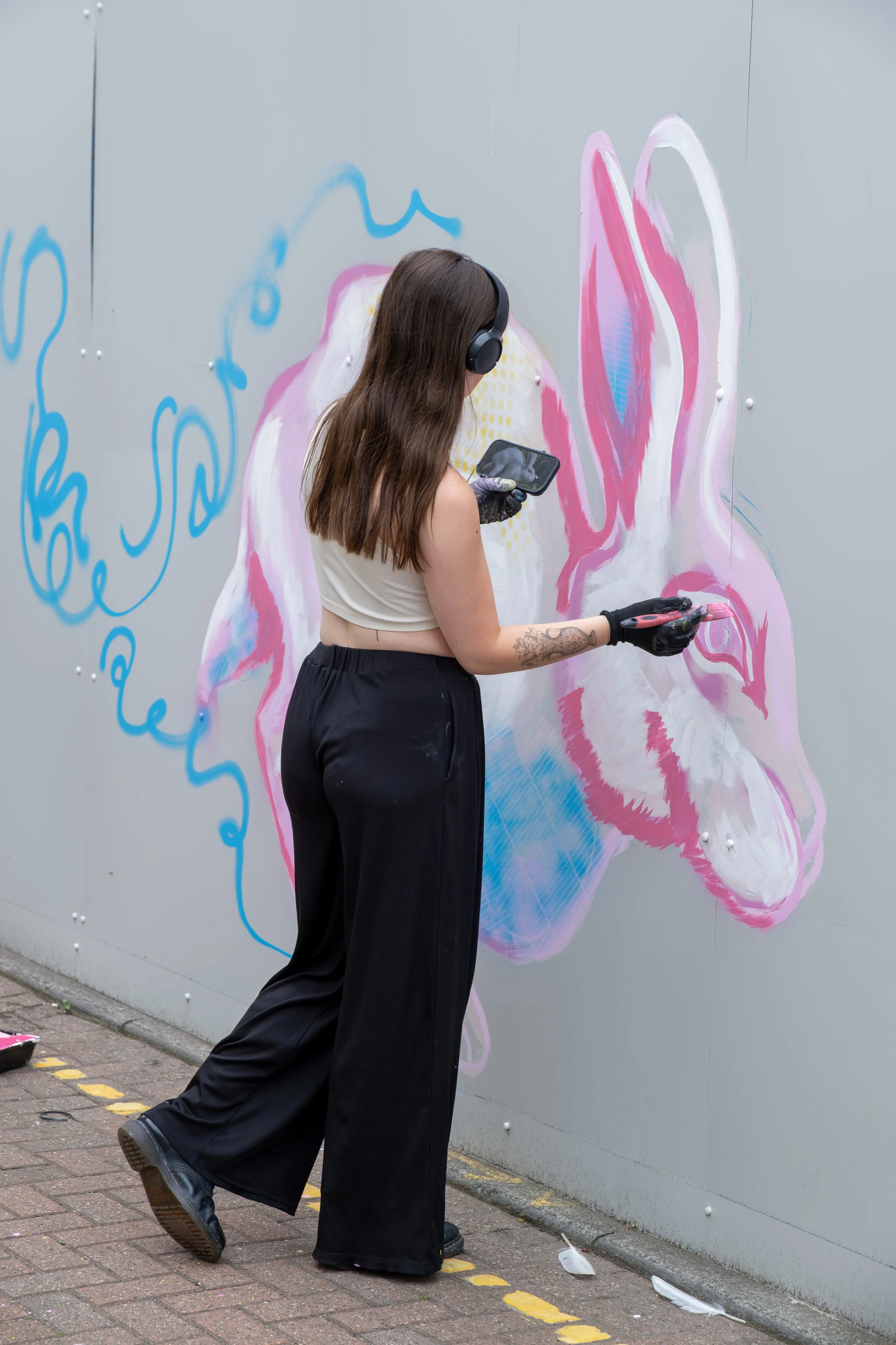 Melissa Duncan - North East artist photographed during a creative event at Sunniside, Sunderland.