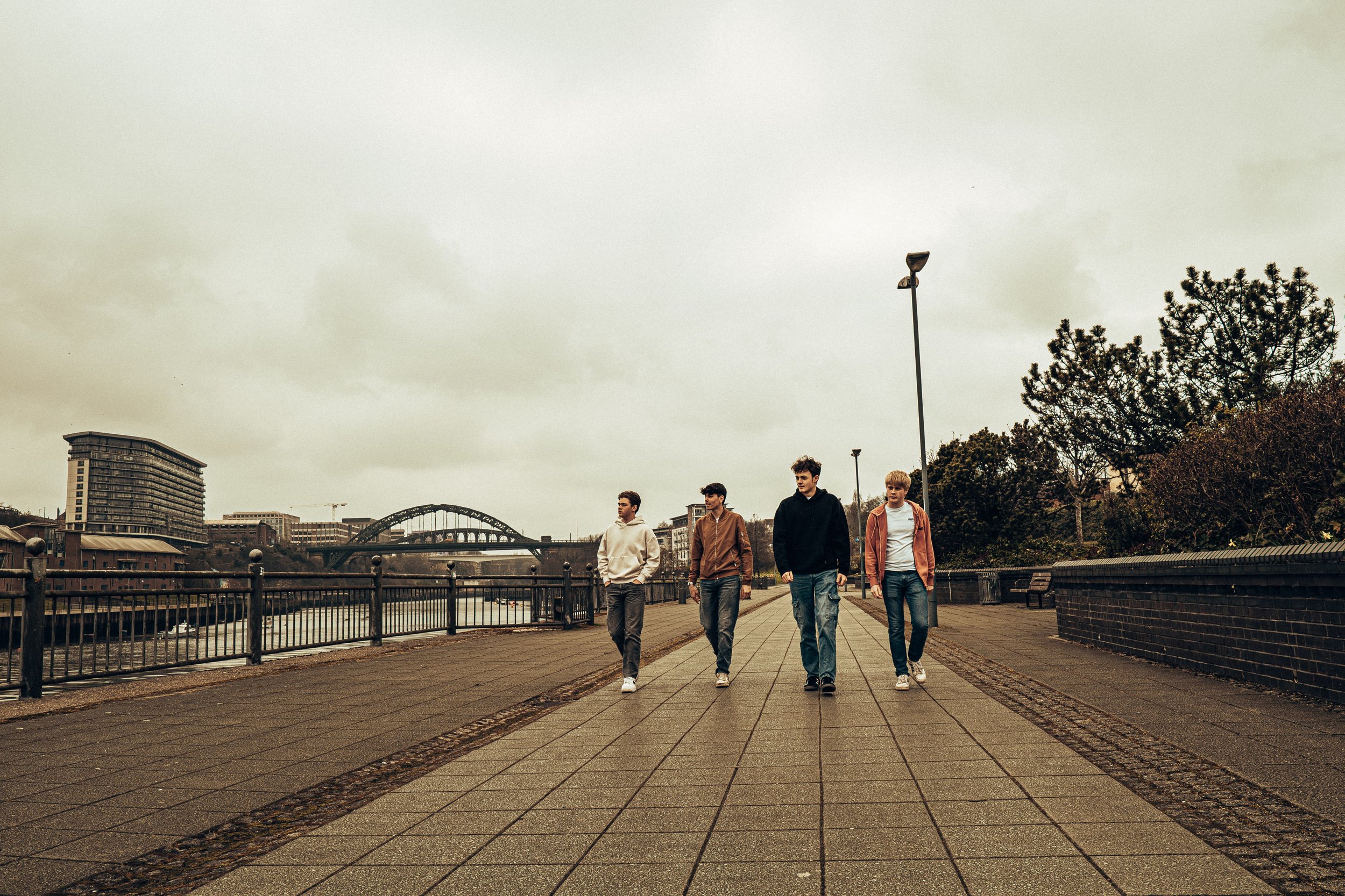 Album Cover, The Fry Ups, Local Band, Photographed near the Wearmouth Bridge