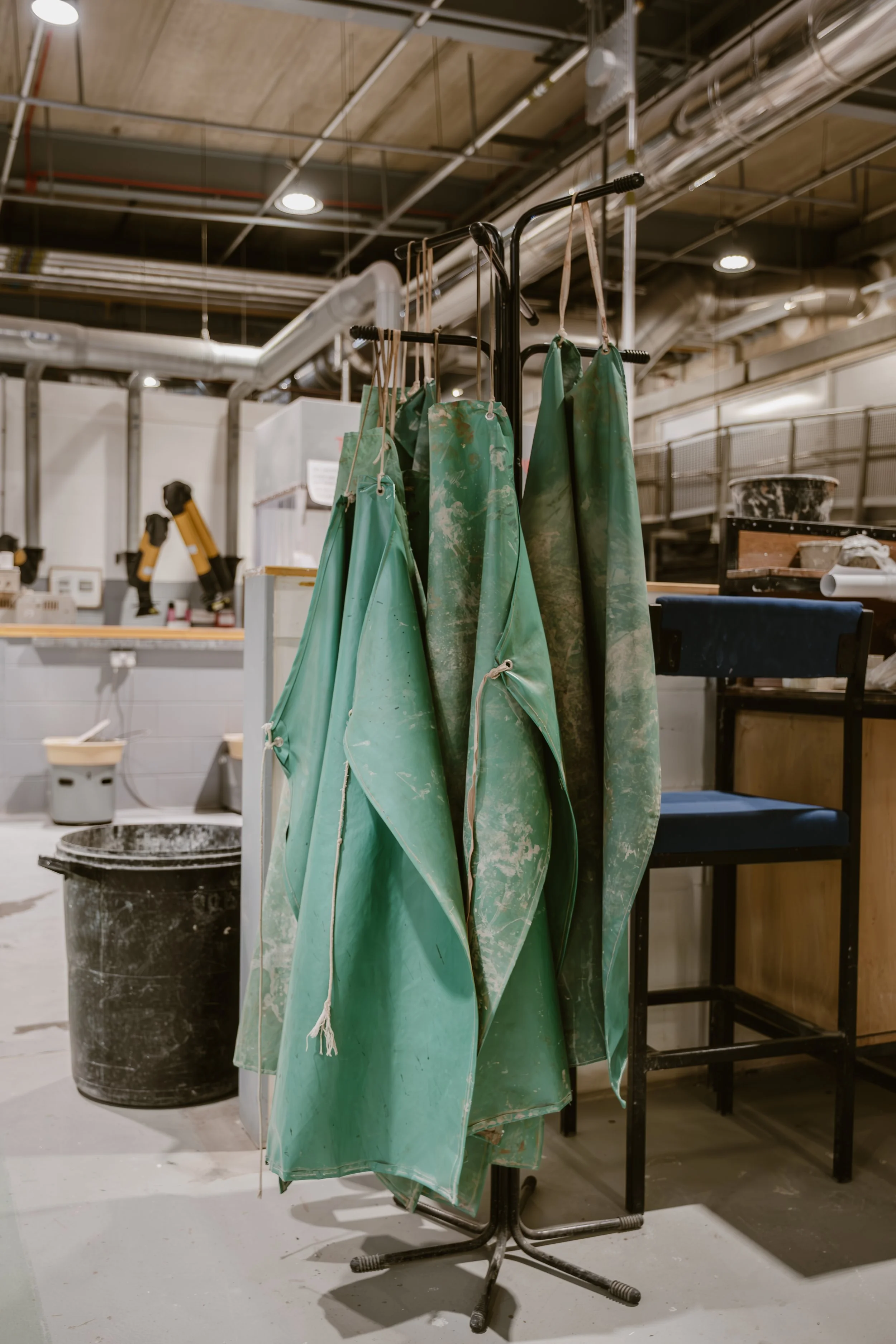 Empty creative space at Sunderland’s National Glass Centre documented during closure.