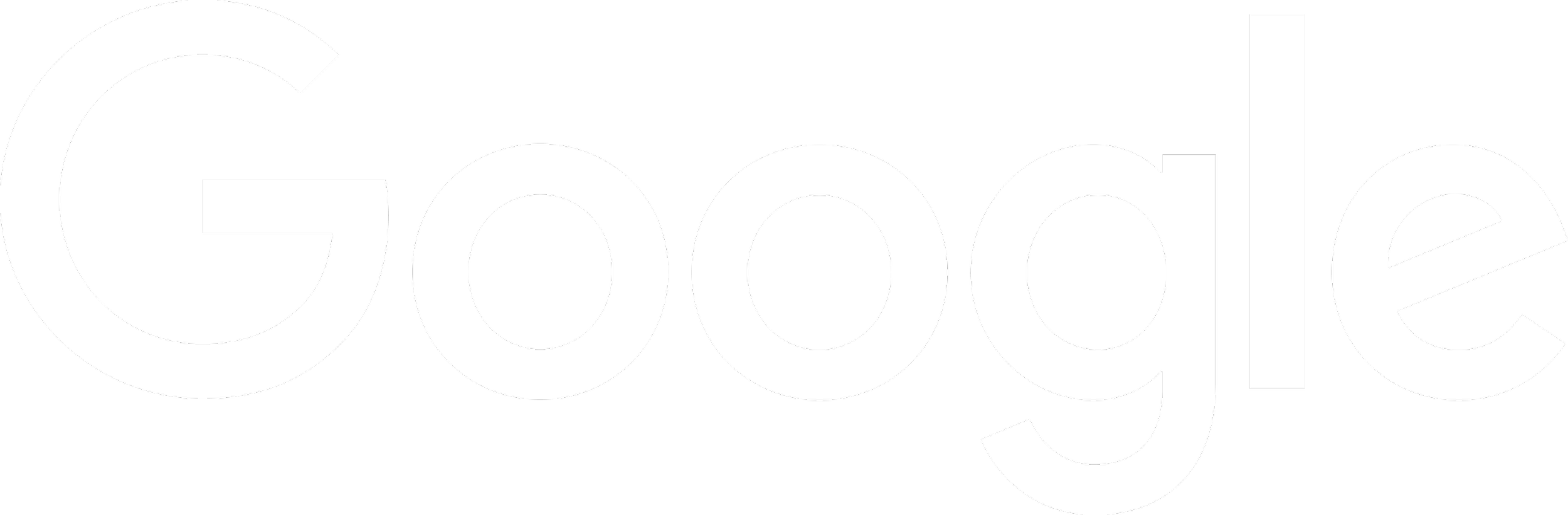 Google logo in black and white.