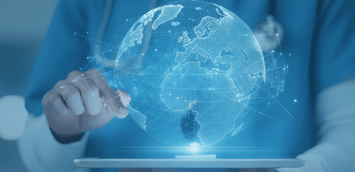 Connected global healthcare technology visualisation