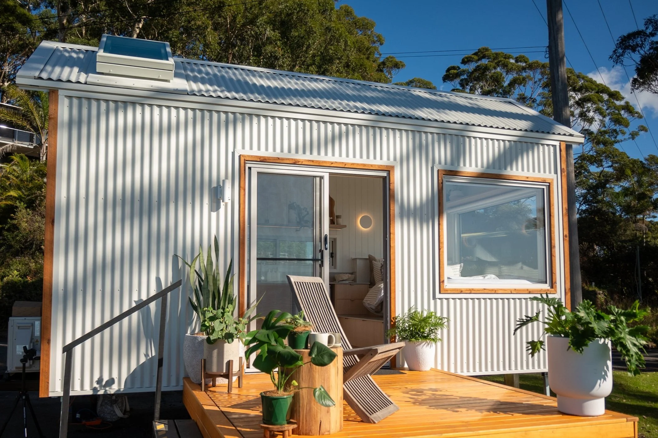 tiny home exterior with panelling
