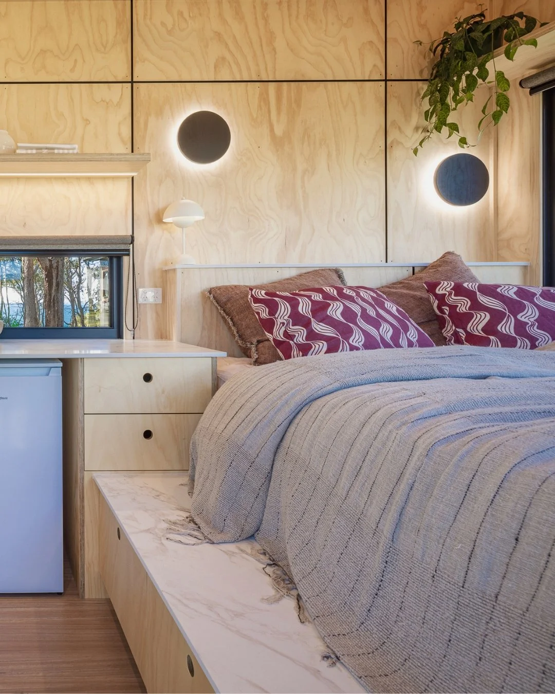 A plywood interior that makes your home feel warm, welcoming, and yours.

#tinyhomes #tinyhouse #tinyhomebuilder