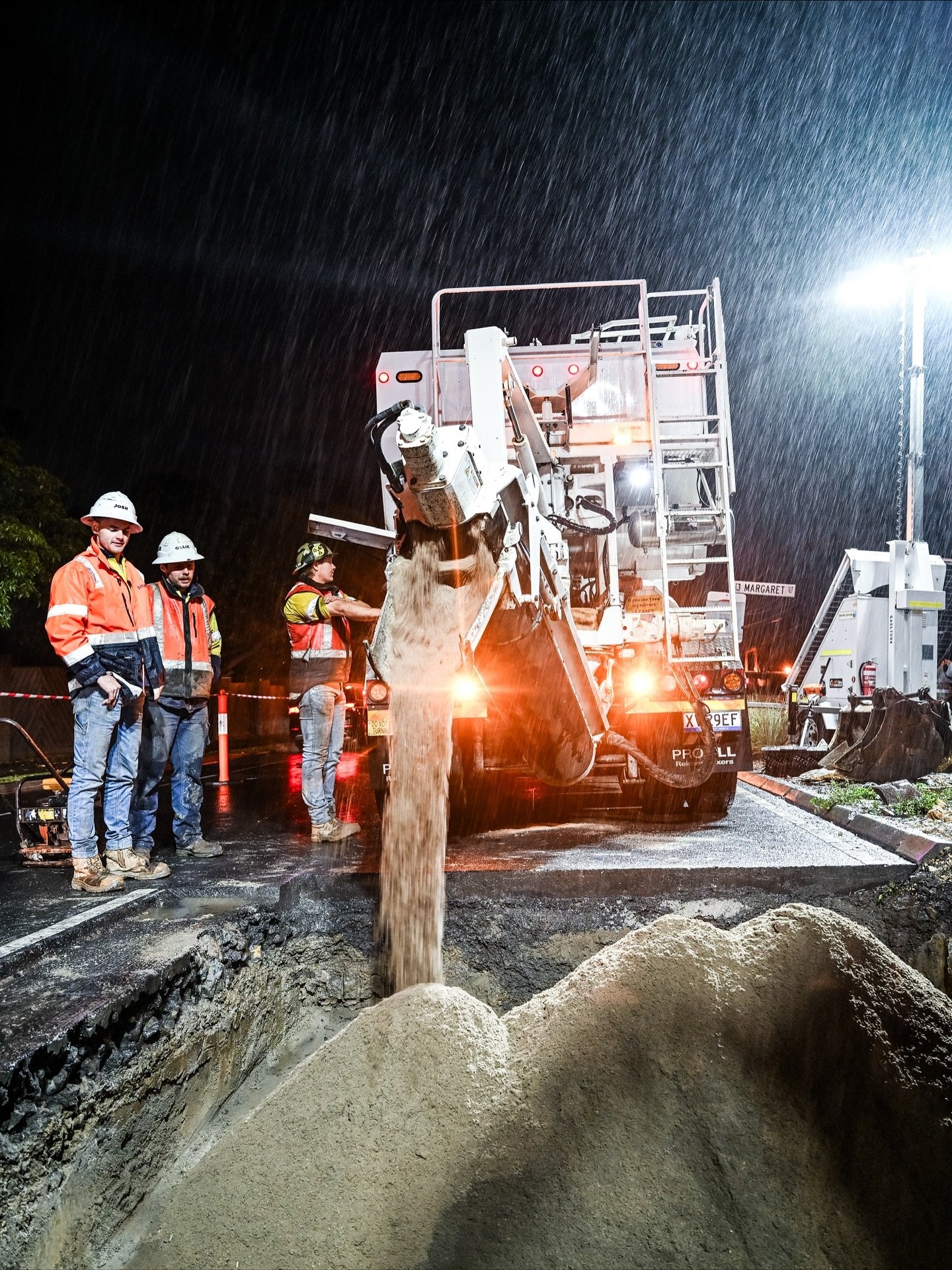 Rain, hail or shine - the works get done
#excavationequipment #commercial #plumbing #melbourne #construction