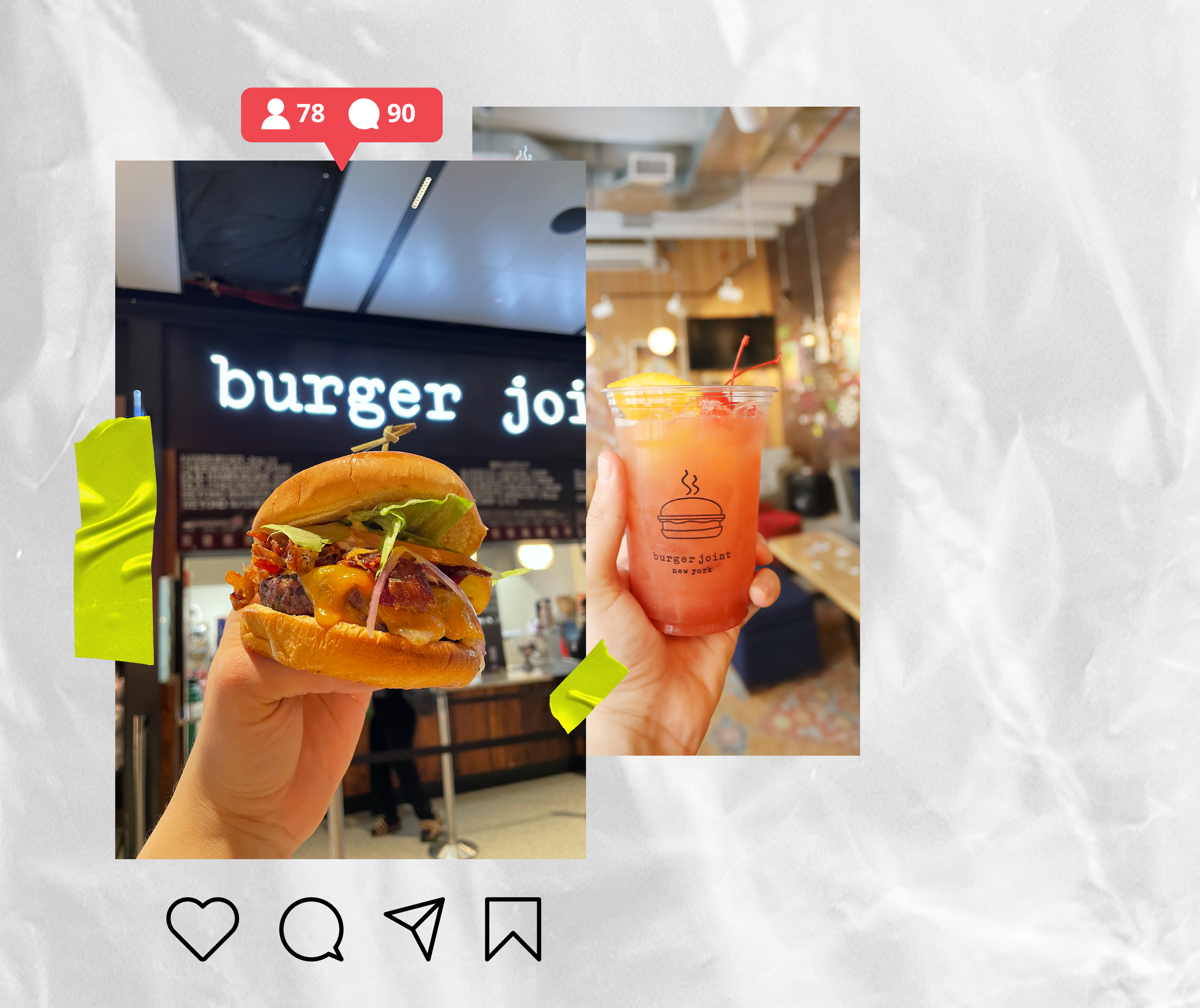 restaurant social media post