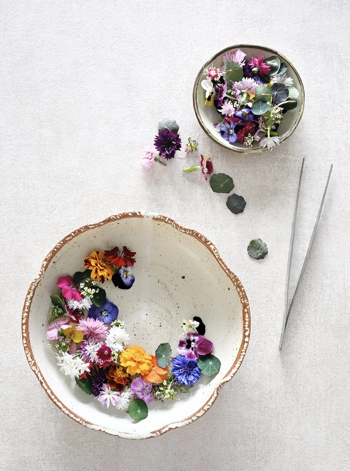 Fields and fields of edible flowers. 

Flower salad? 

All aesthetics, no fiber.... pretty much like the rest of instagram.

#productphotography #produce #edibleflowers #foodstyling