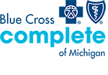 Blue Cross Complete of Michigan logo with a blue cross and medical symbol.