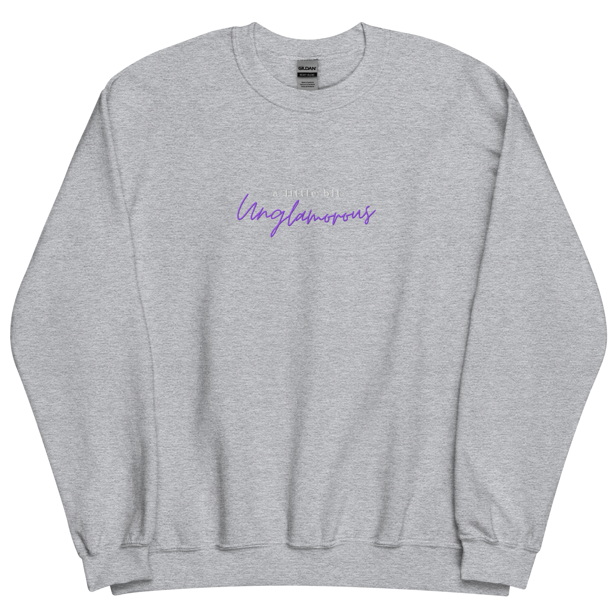 A Little Bit Unglamorous Podcast Embroidered Crewneck