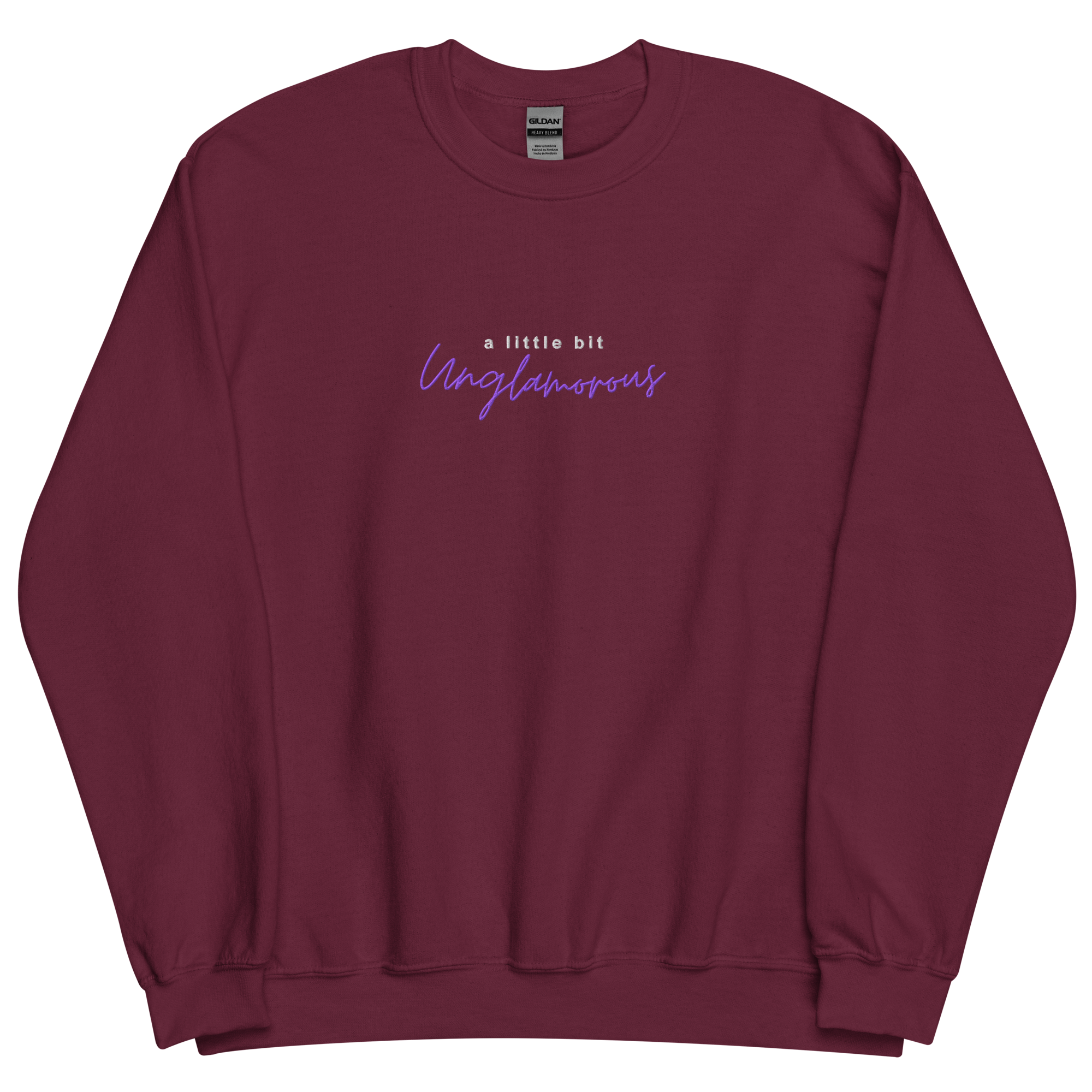 A Little Bit Unglamorous Podcast Embroidered Crewneck