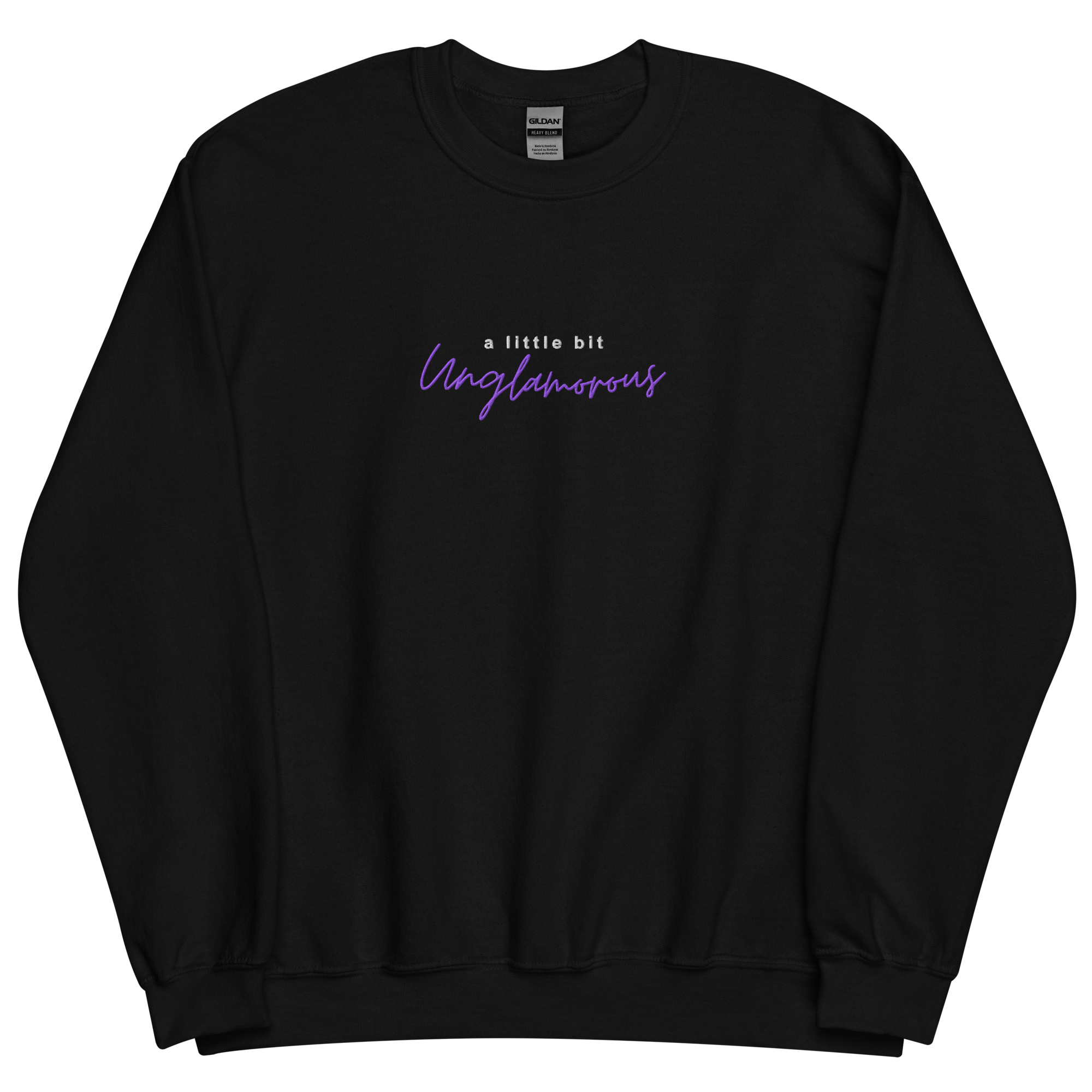 A Little Bit Unglamorous Podcast Embroidered Crewneck