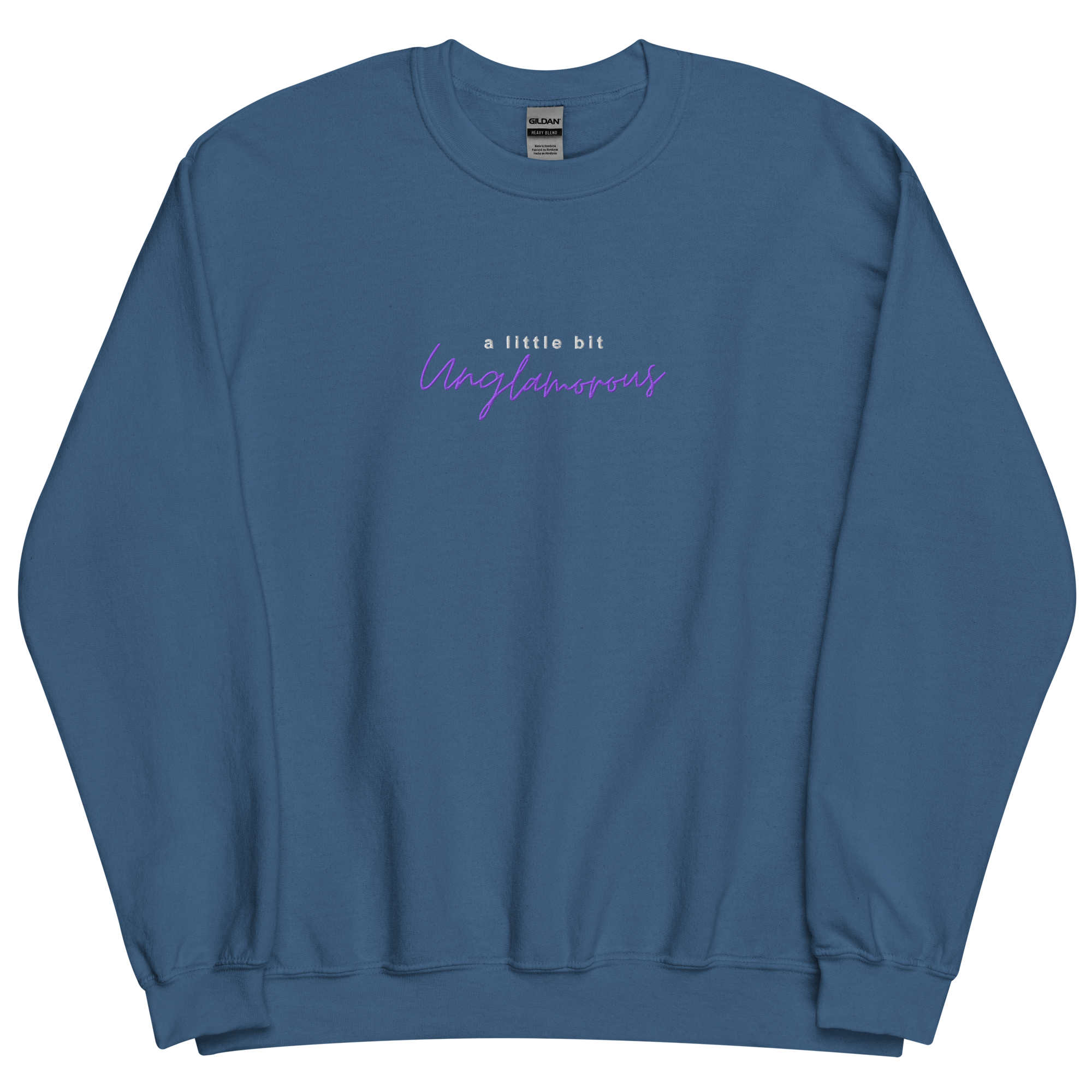 A Little Bit Unglamorous Podcast Embroidered Crewneck