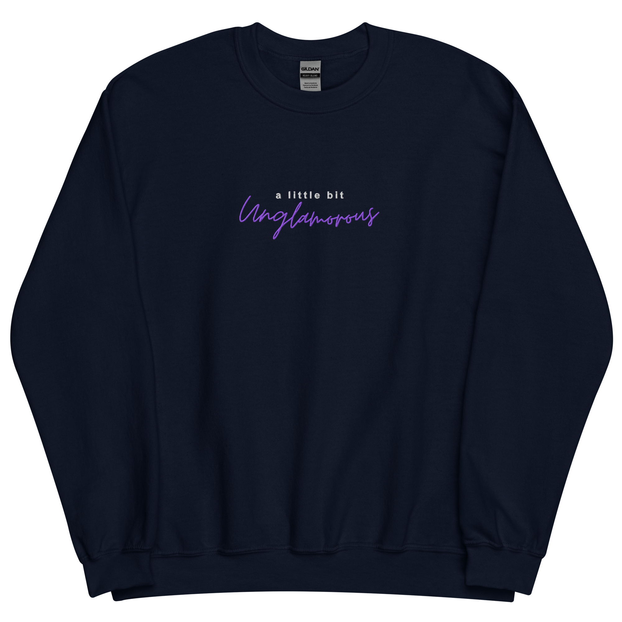 A Little Bit Unglamorous Podcast Embroidered Crewneck