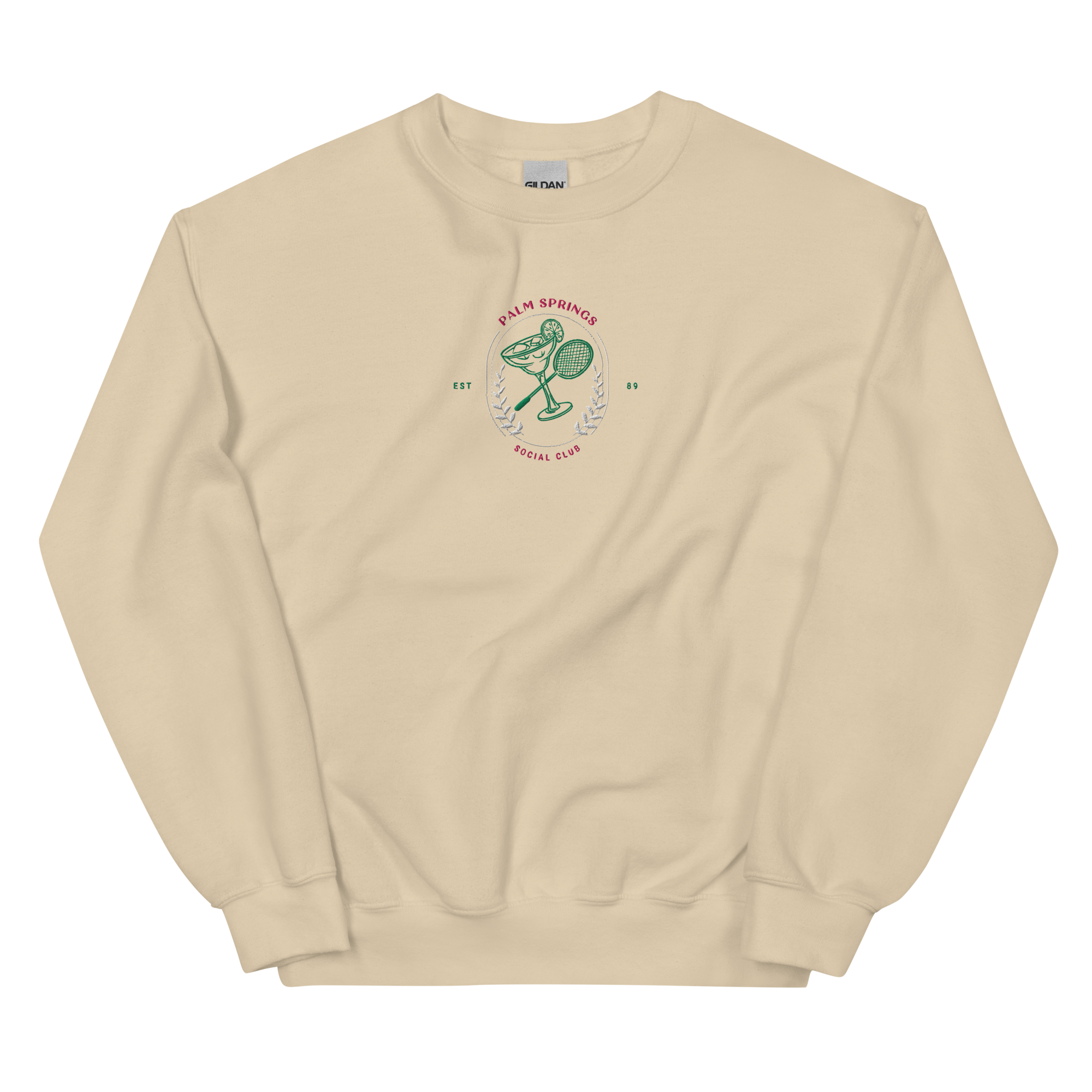 Palm Springs Social Club Embroidered Crewneck