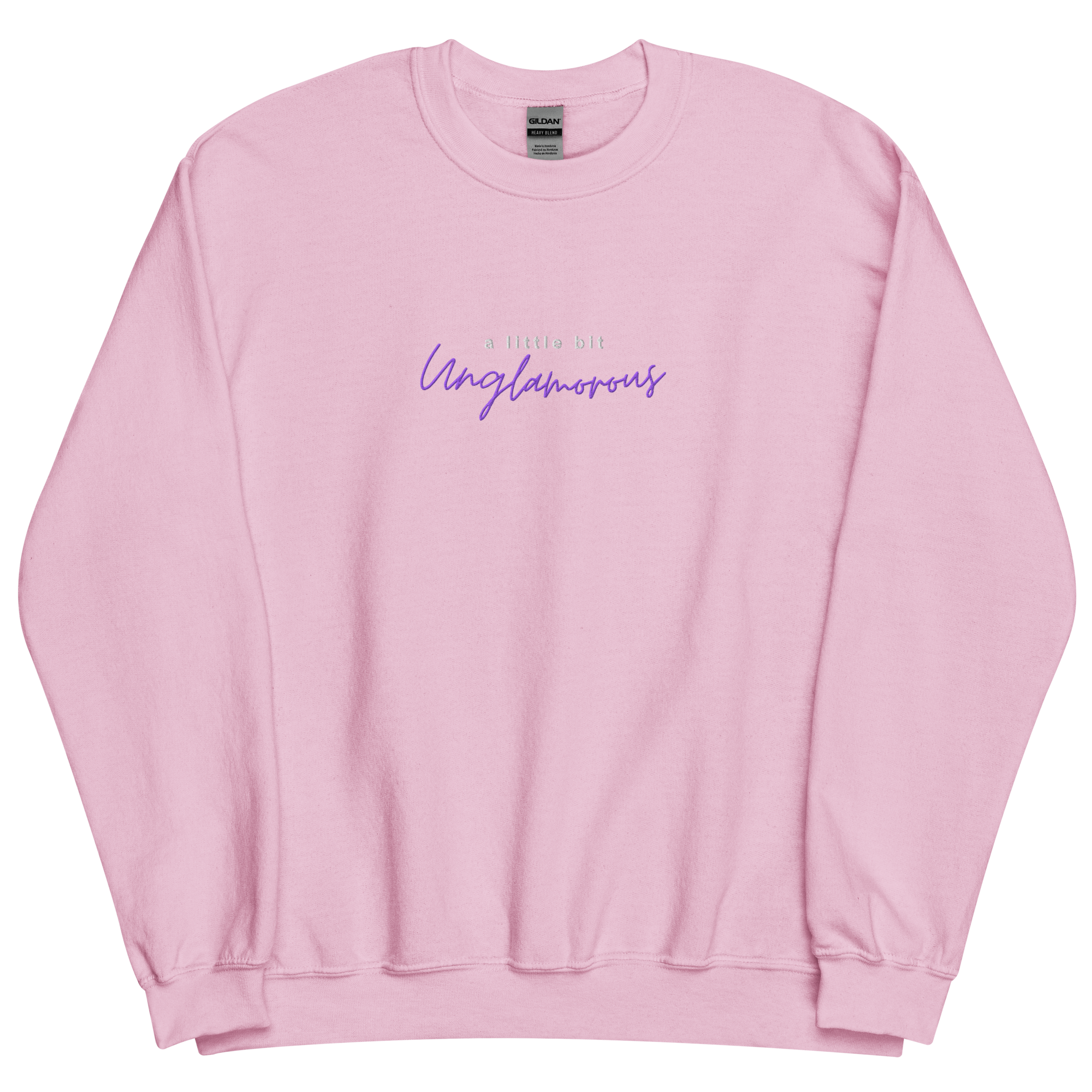 A Little Bit Unglamorous Podcast Embroidered Crewneck