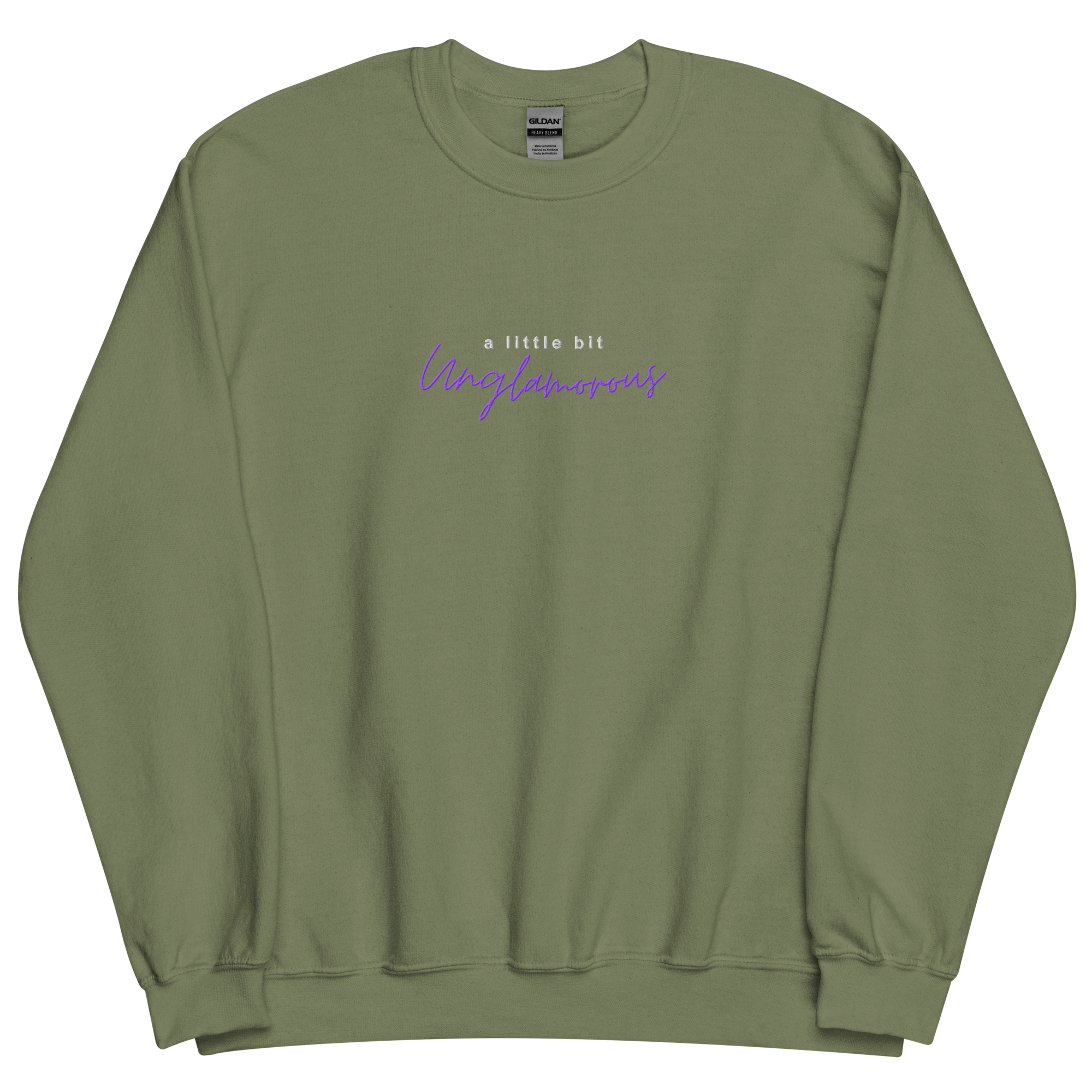 A Little Bit Unglamorous Podcast Embroidered Crewneck