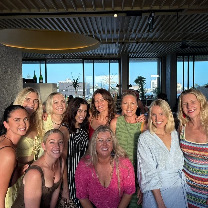 Yesterday we celebrated another year of collaboration, community and friendship with our sun house co-working crew (less a few). So grateful for these ladies, what a fun time! 🫶🏽🌞