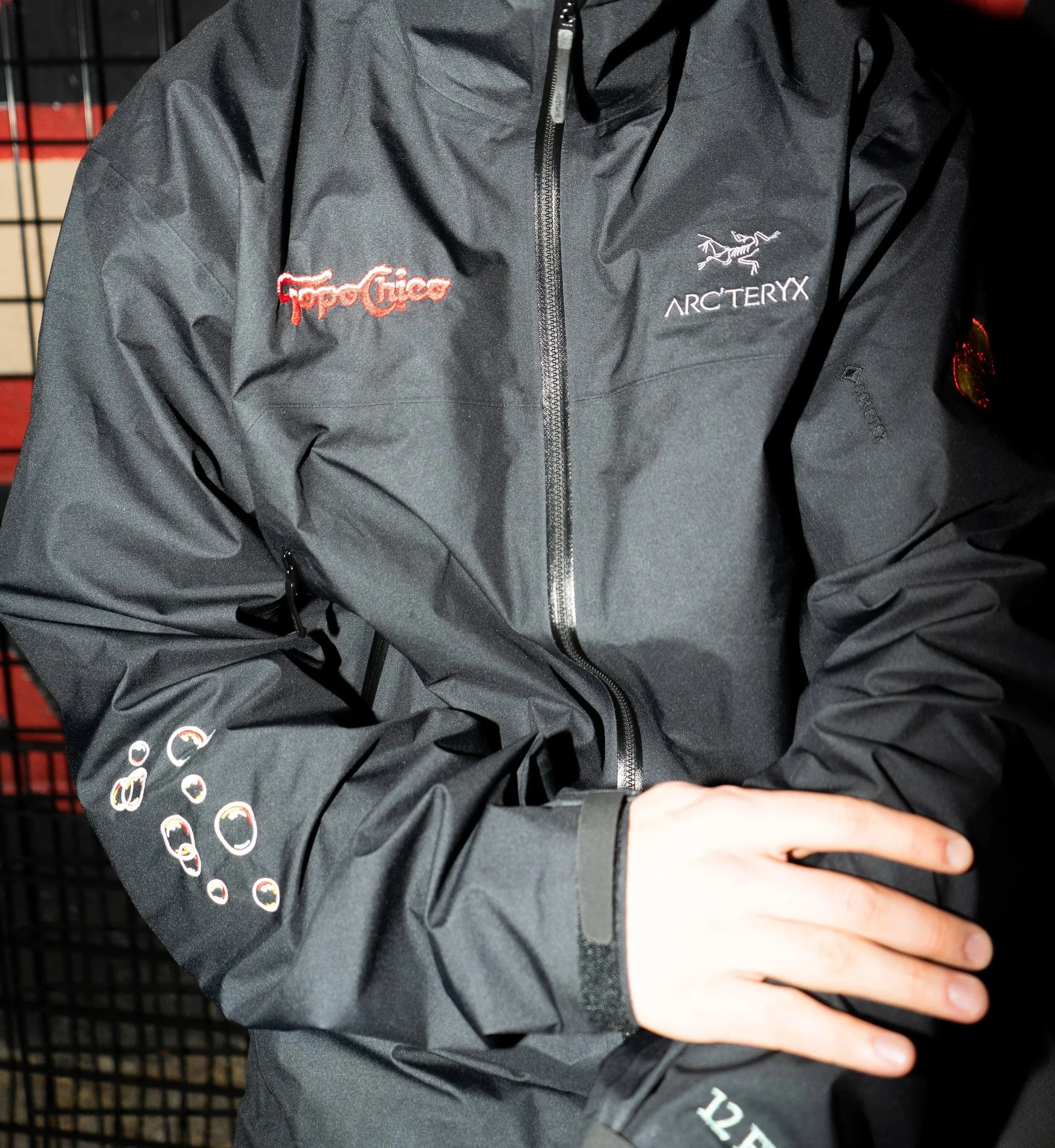 Custom Arc'teryx x Topo Chico Embroidered Shells