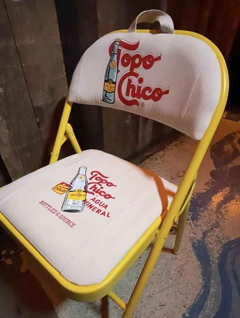 Thankyoucasegod x Topo Chico - Upcycled Folding Chair