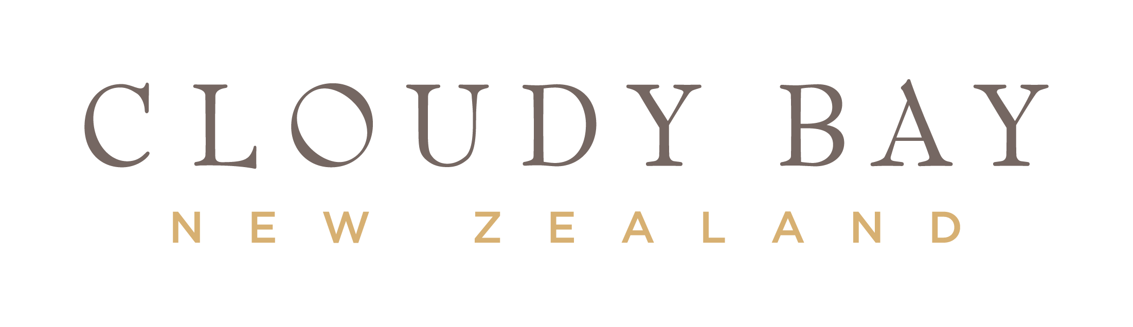 Logo of Cloudy Bay New Zealand with stylized text.