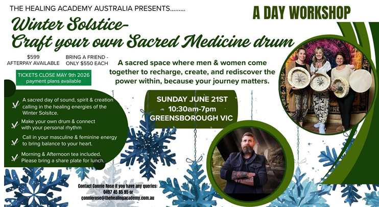 Winter Solstice - Craft your own Sacred Medicine Drum