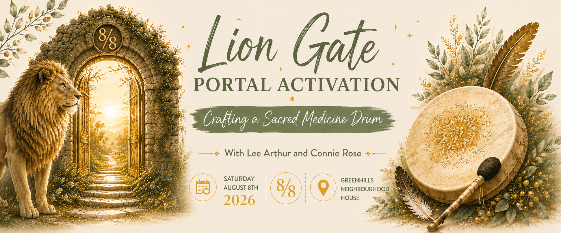 Lion Gate Portal Activation - Crafting Your Sacred Medicine Drum