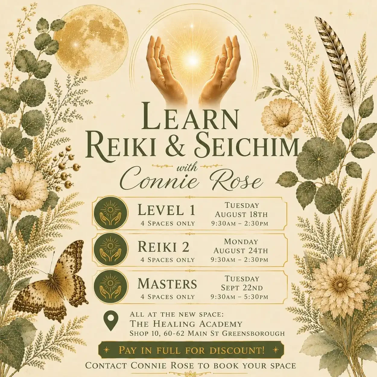 Level 2: REIKI &amp; SEICHIM PRACTITIONERS COURSE