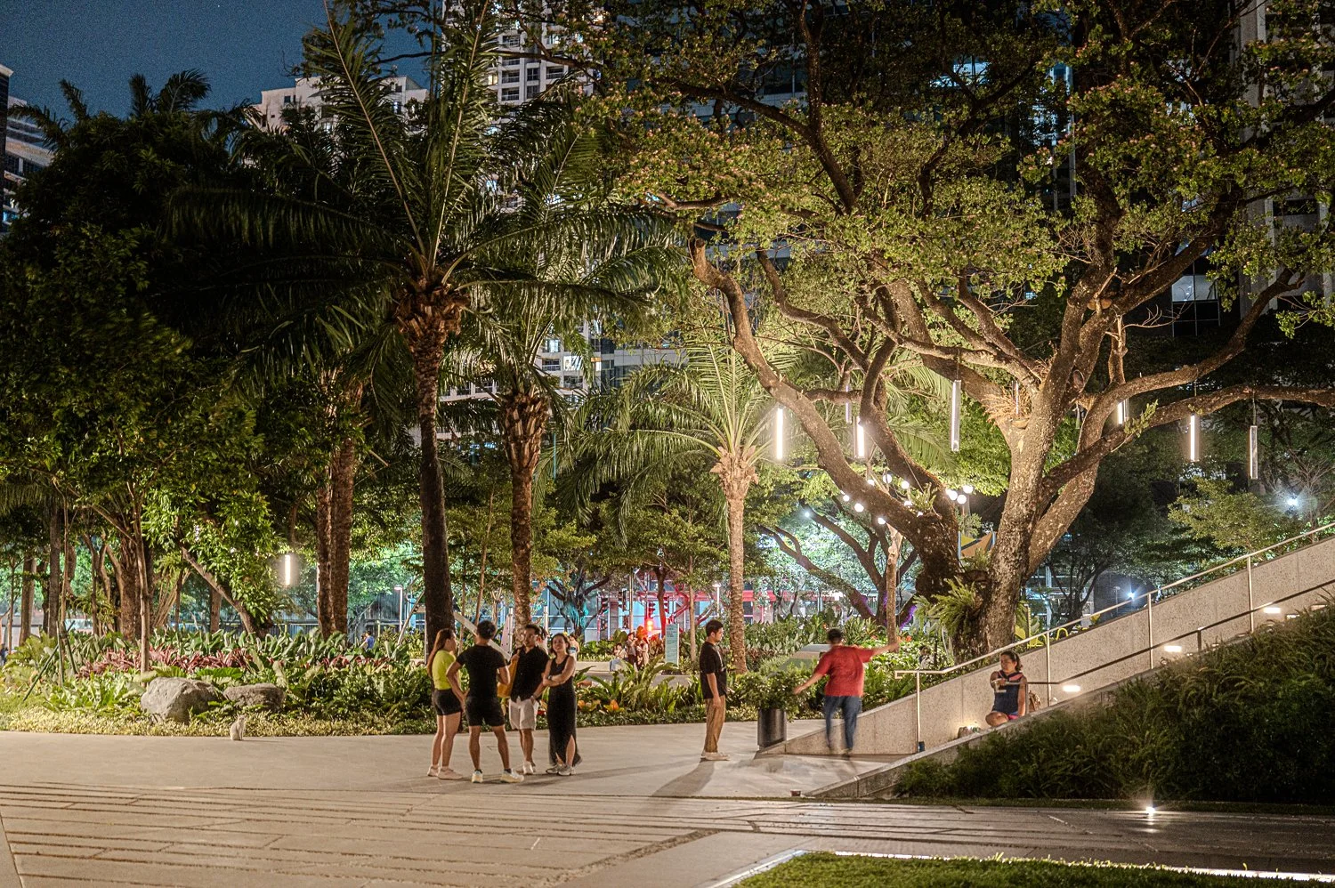 Around 8:30pm on a Makati holiday