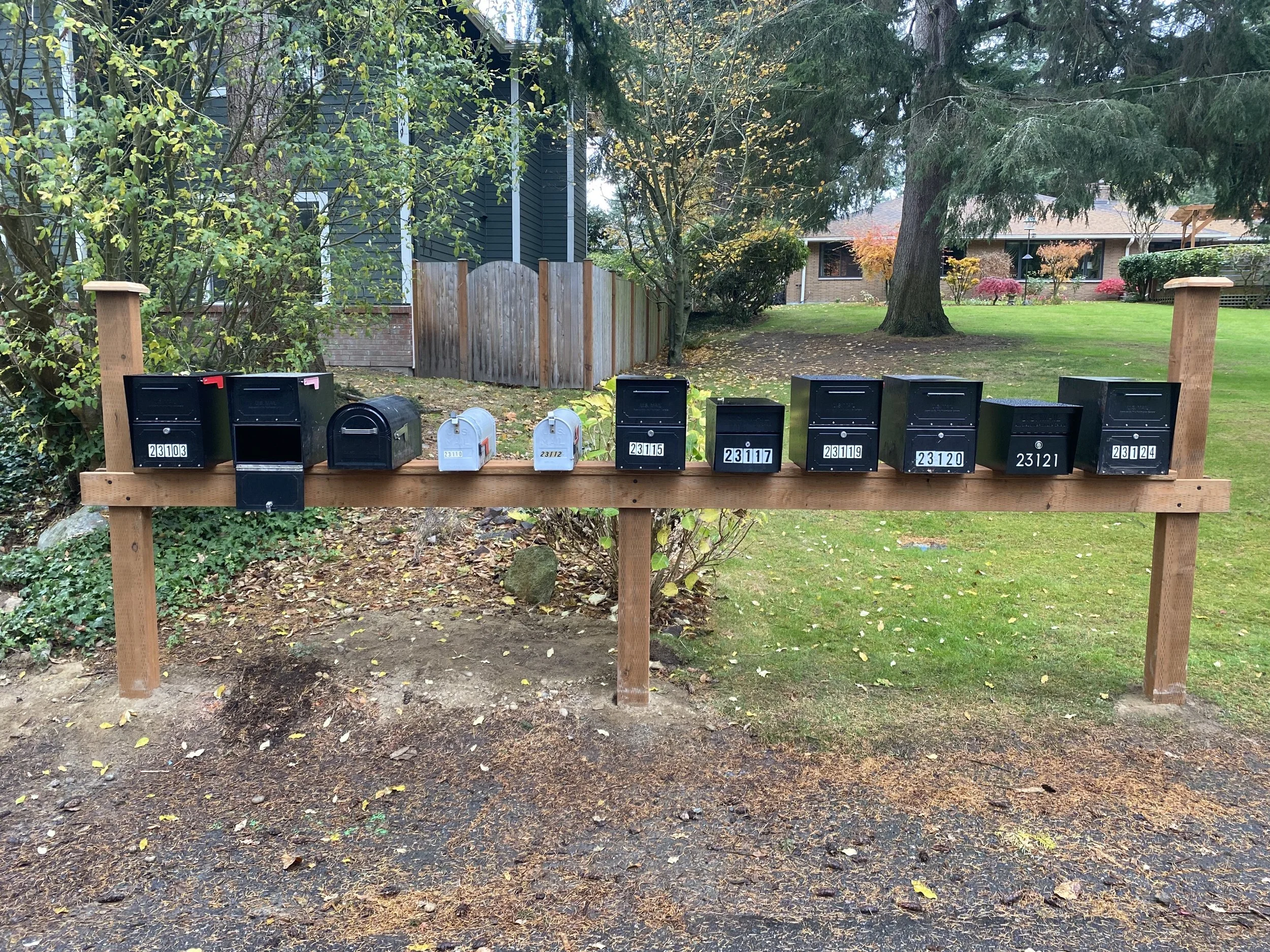 Neighborhood Mailbox Installation